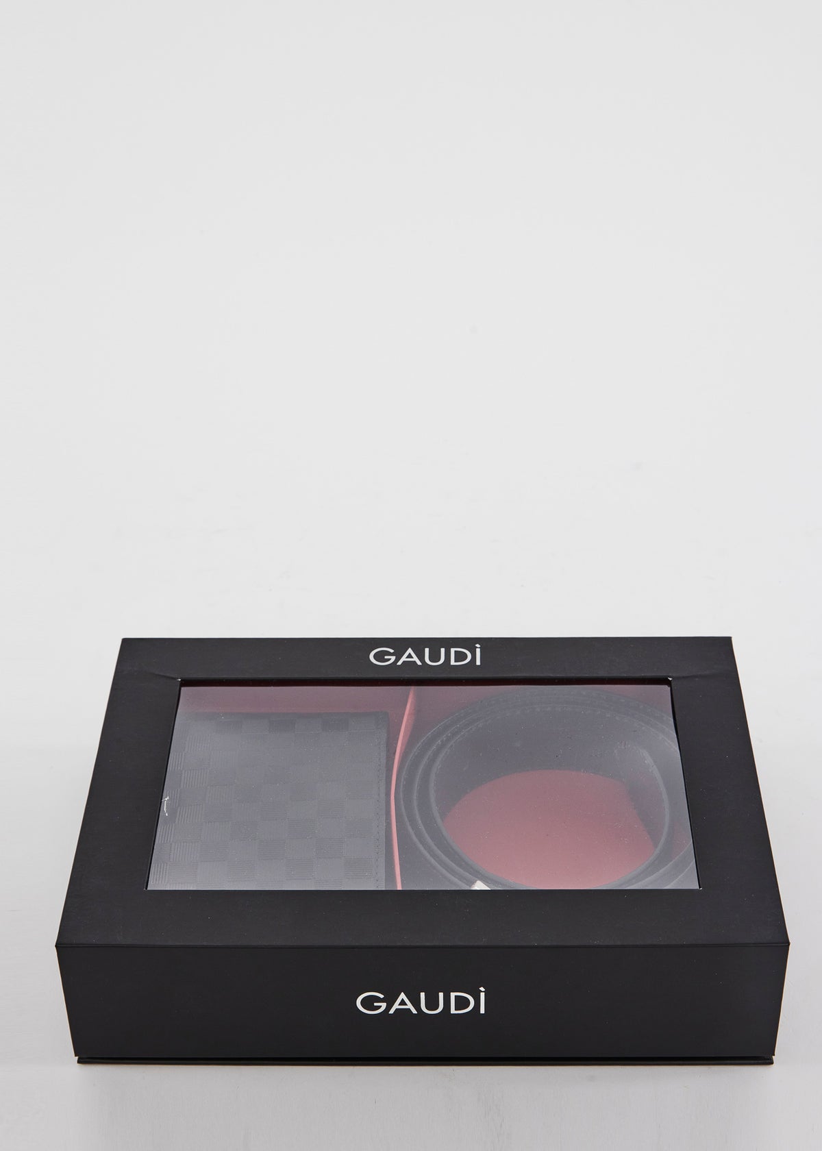 Gaudì Set Regalo Uomo Cintura e Portafoglio Colore Nero