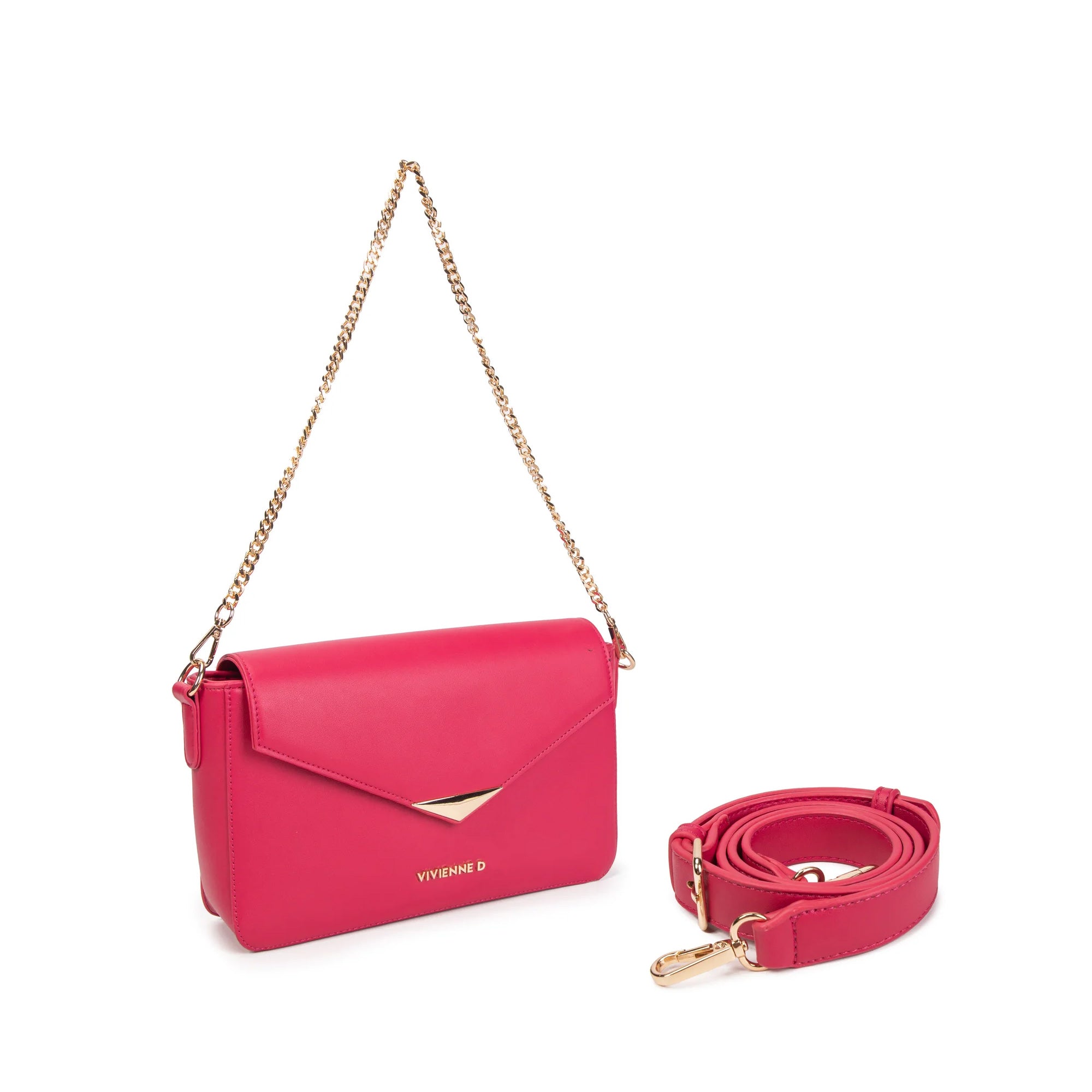 Vivienne D Borsa Pochette Triangle V139 FUCSIA