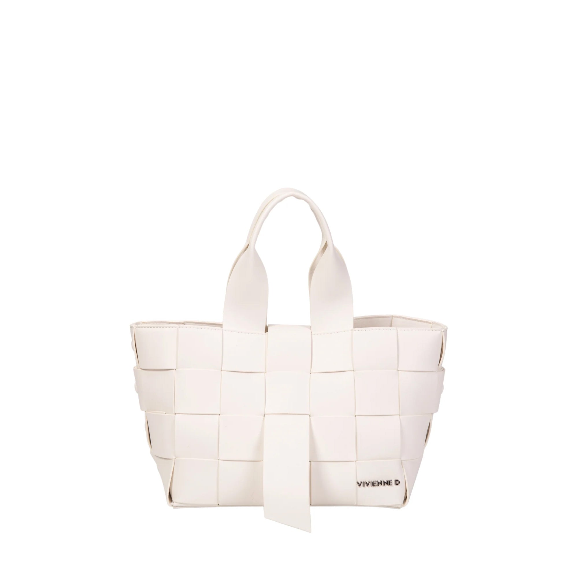 Vivienne D Borsa Shopper Cube V147 BIANCO