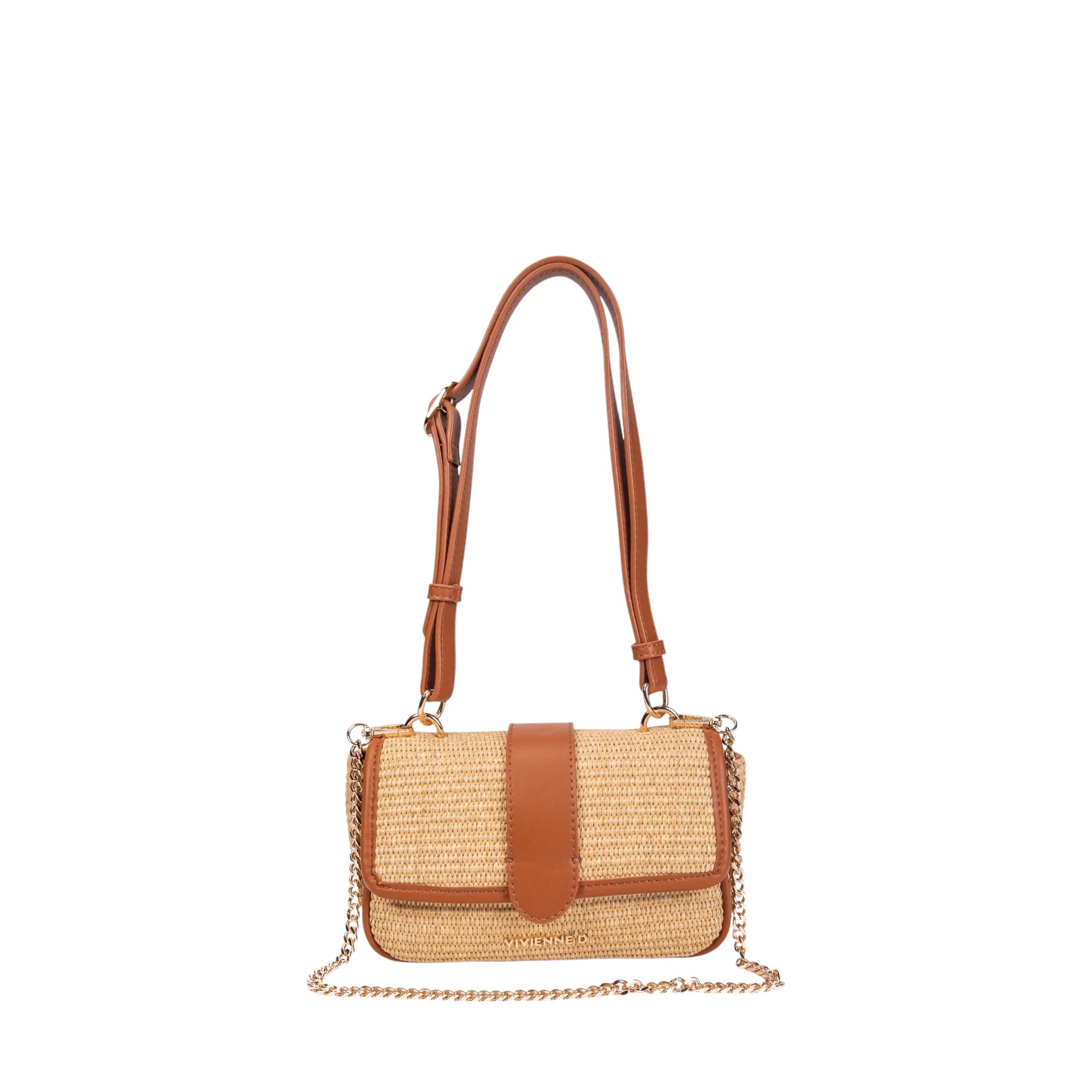 Vivienne D Pochette Mini Bag Sunny V153 CUOIO