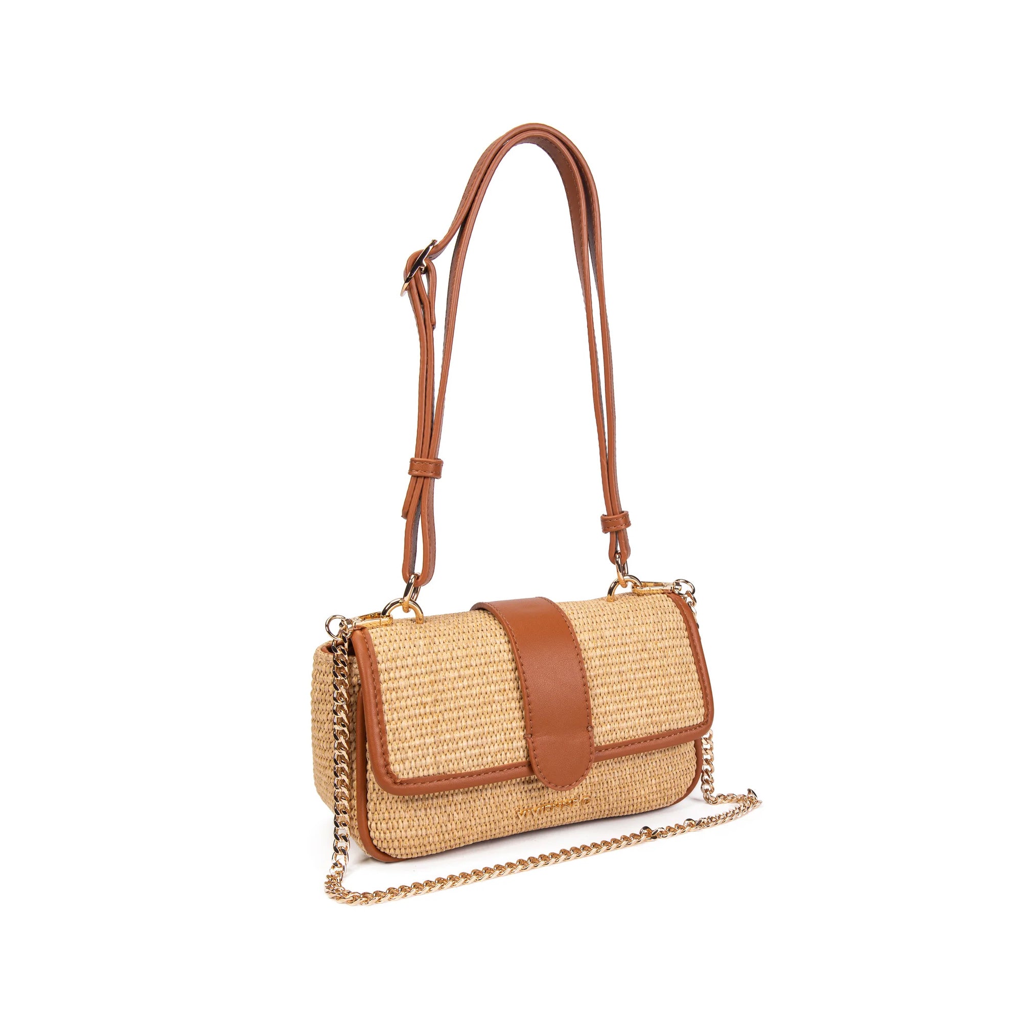 Vivienne D Pochette Mini Bag Sunny V153 CUOIO