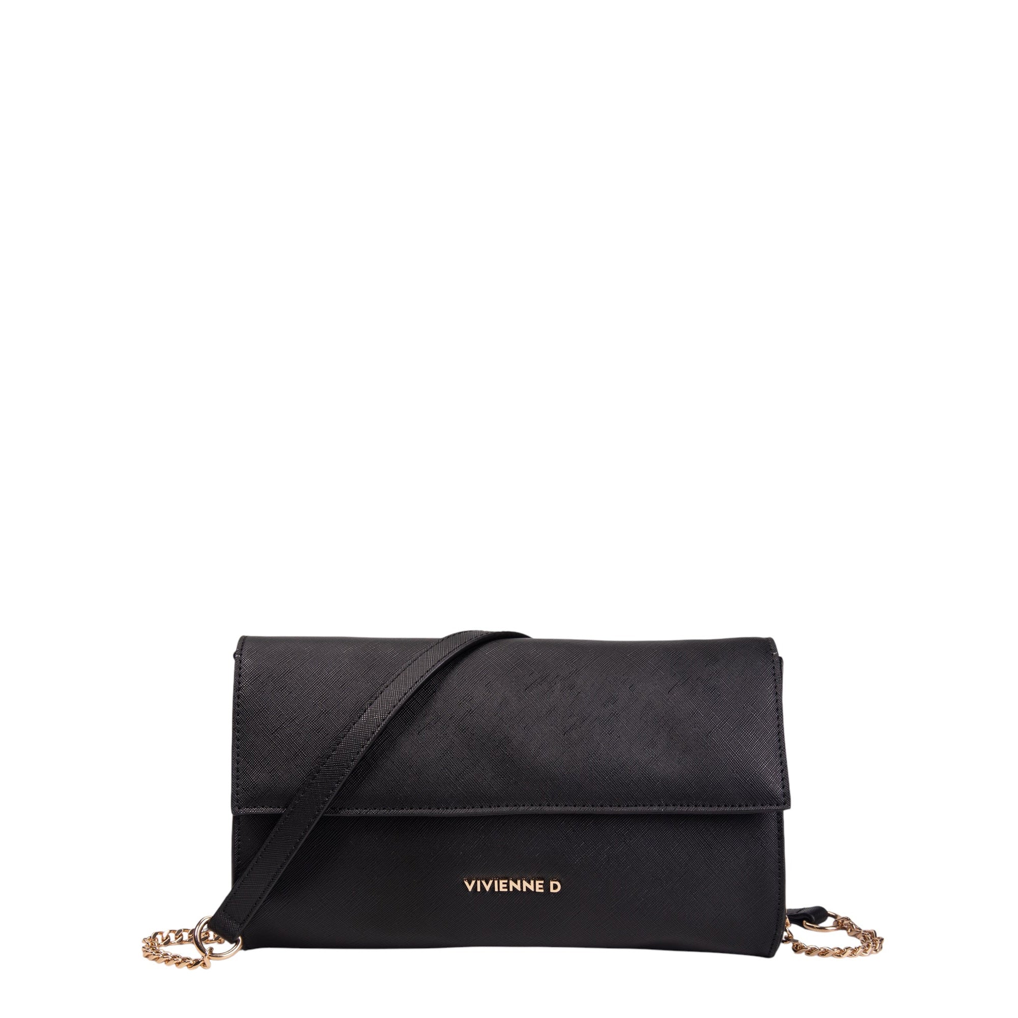 Vivienne D Pochette Saffiano V164 NERO