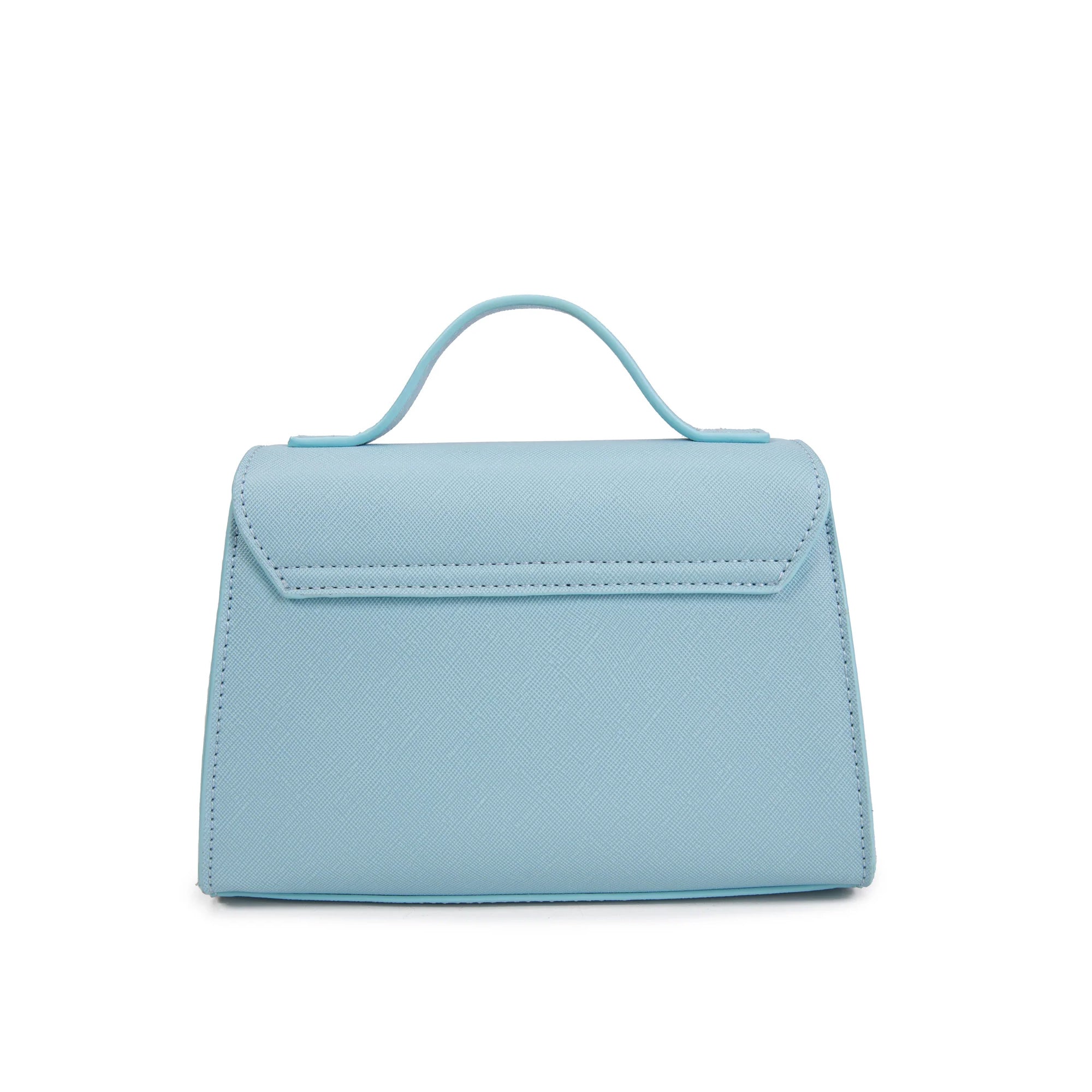 Vivienne D Pochette Micro Bag Saffiano V165 AZZURRO