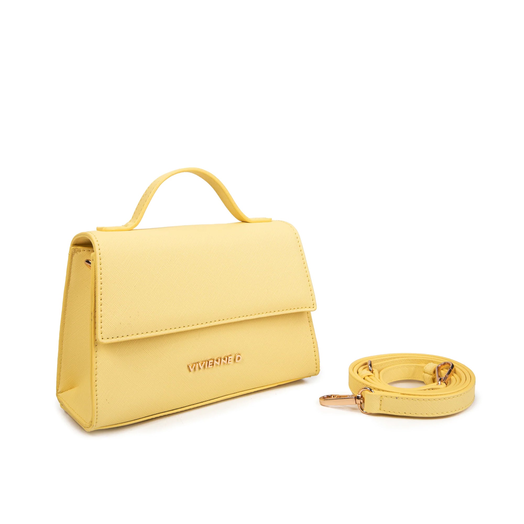Vivienne D Pochette Micro Bag Saffiano V165 GIALLO