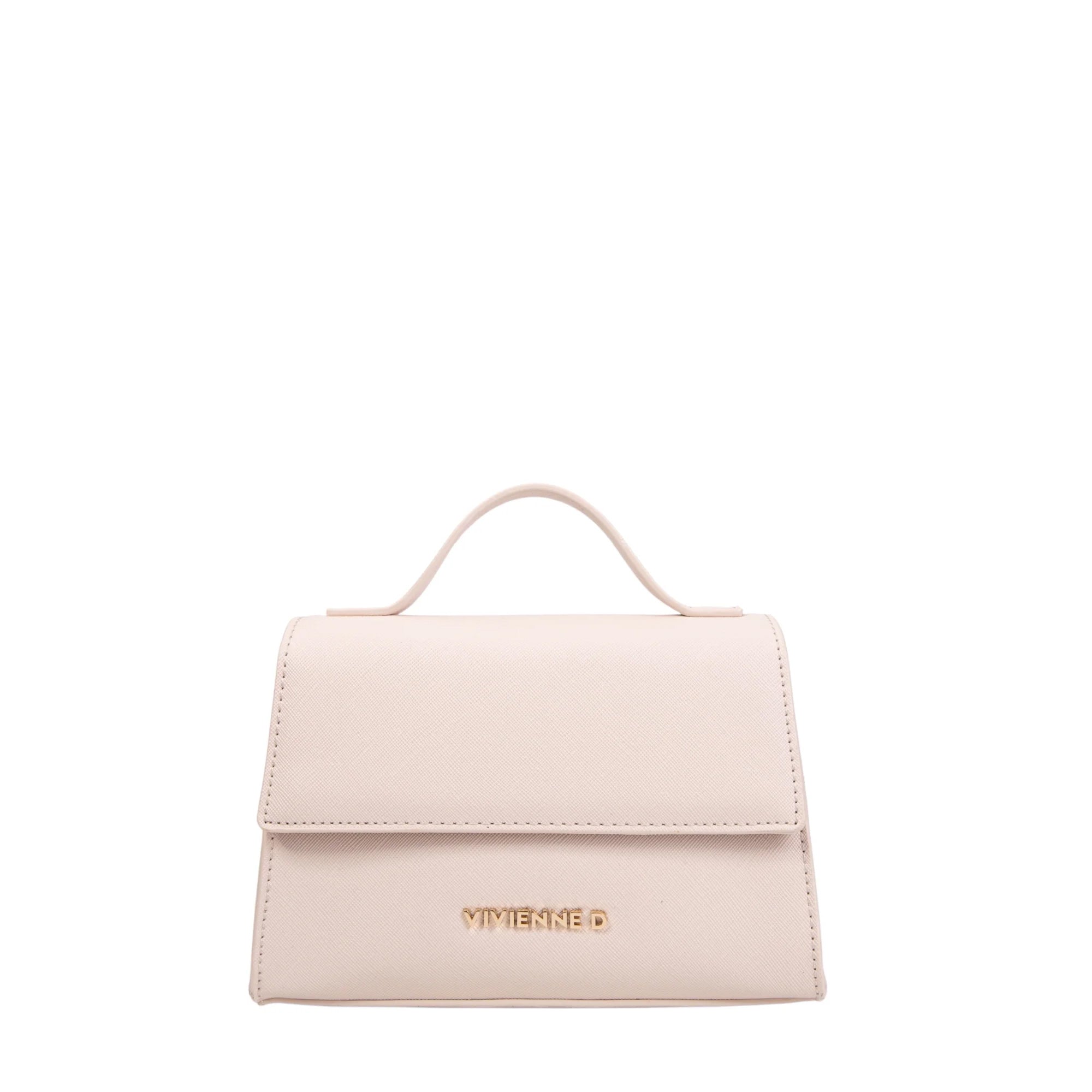 Vivienne D Pochette Micro Bag Saffiano V165 BEIGE