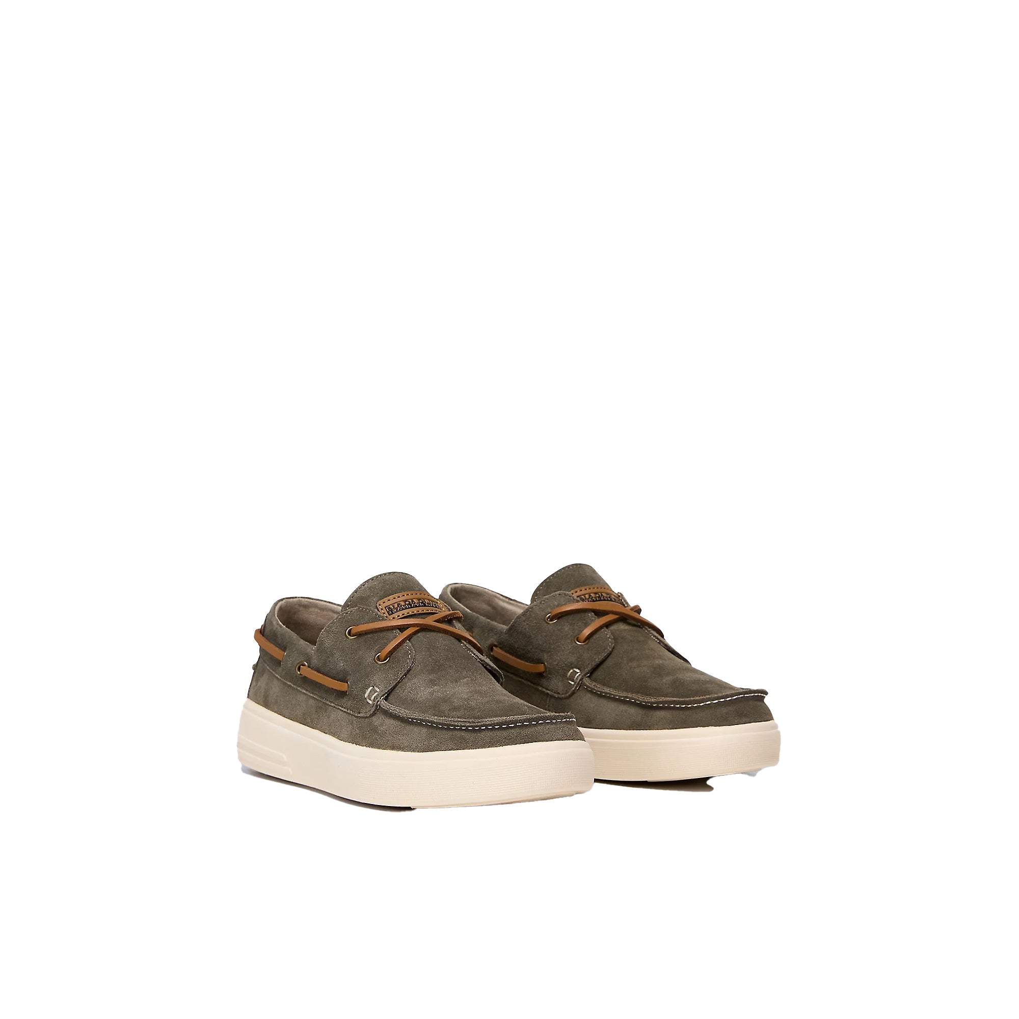 Napapijri Mocassini Bark Suede Verde Scuro