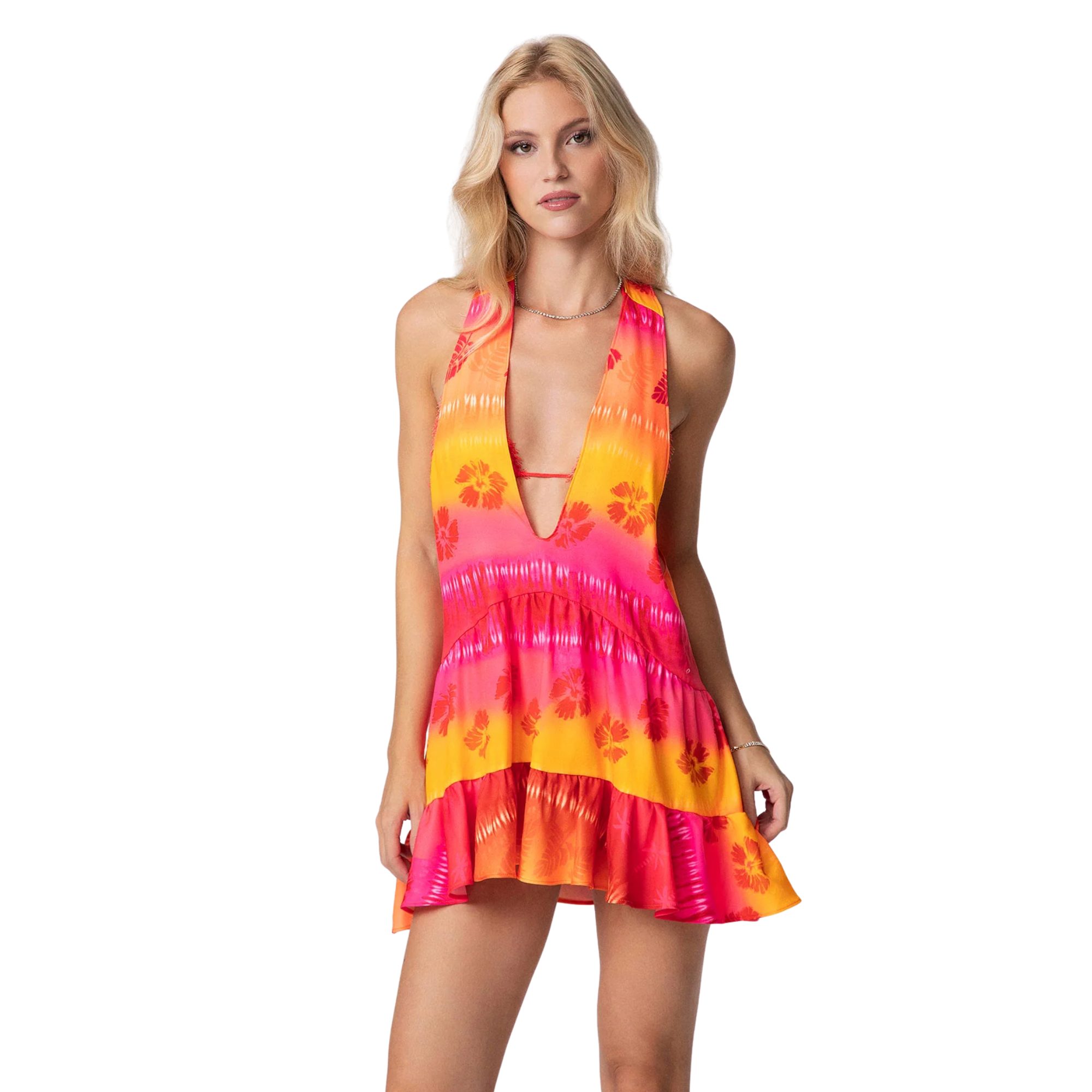 FK Vestito Corto Donna Multicolor