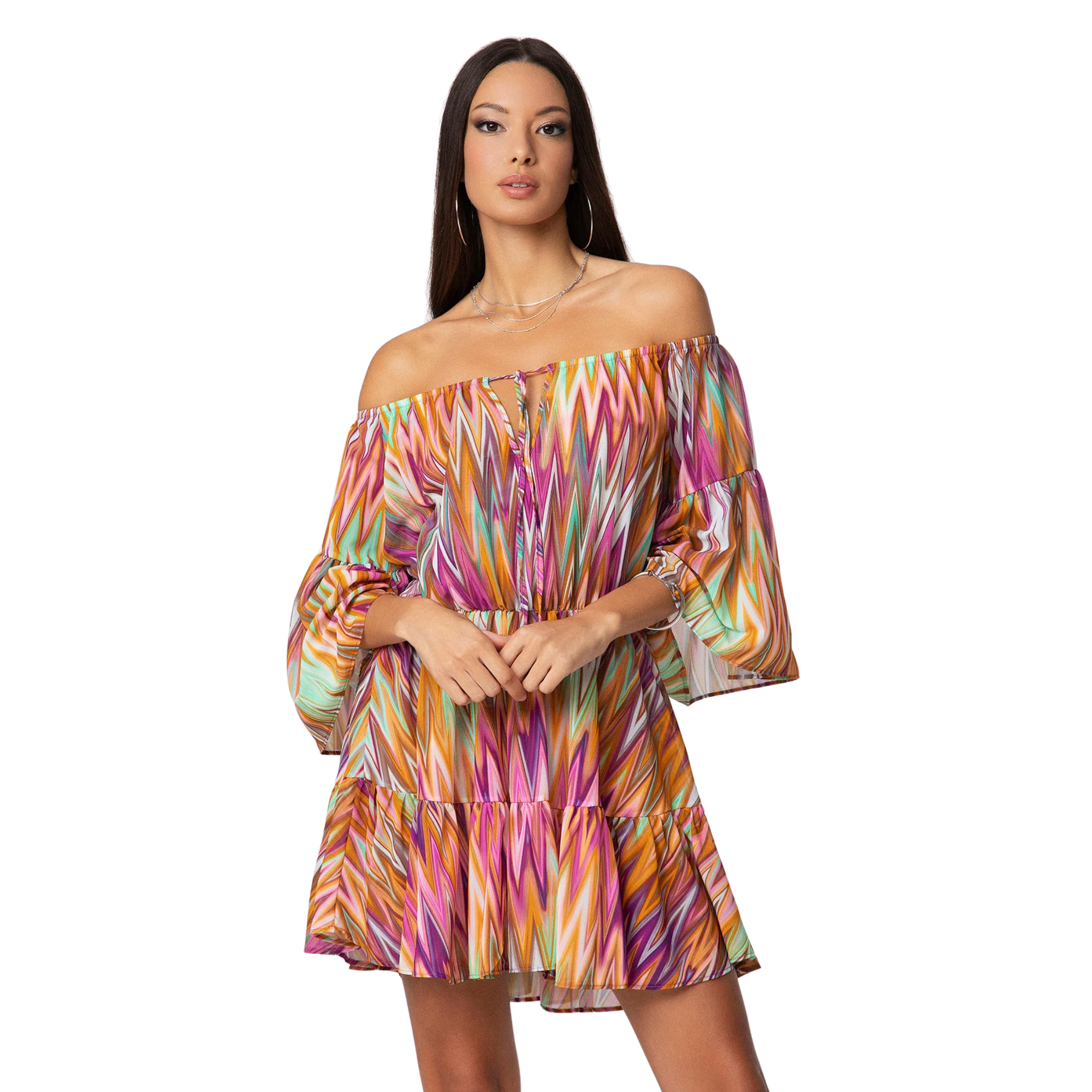 FK Vestito Corto Donna multicolor