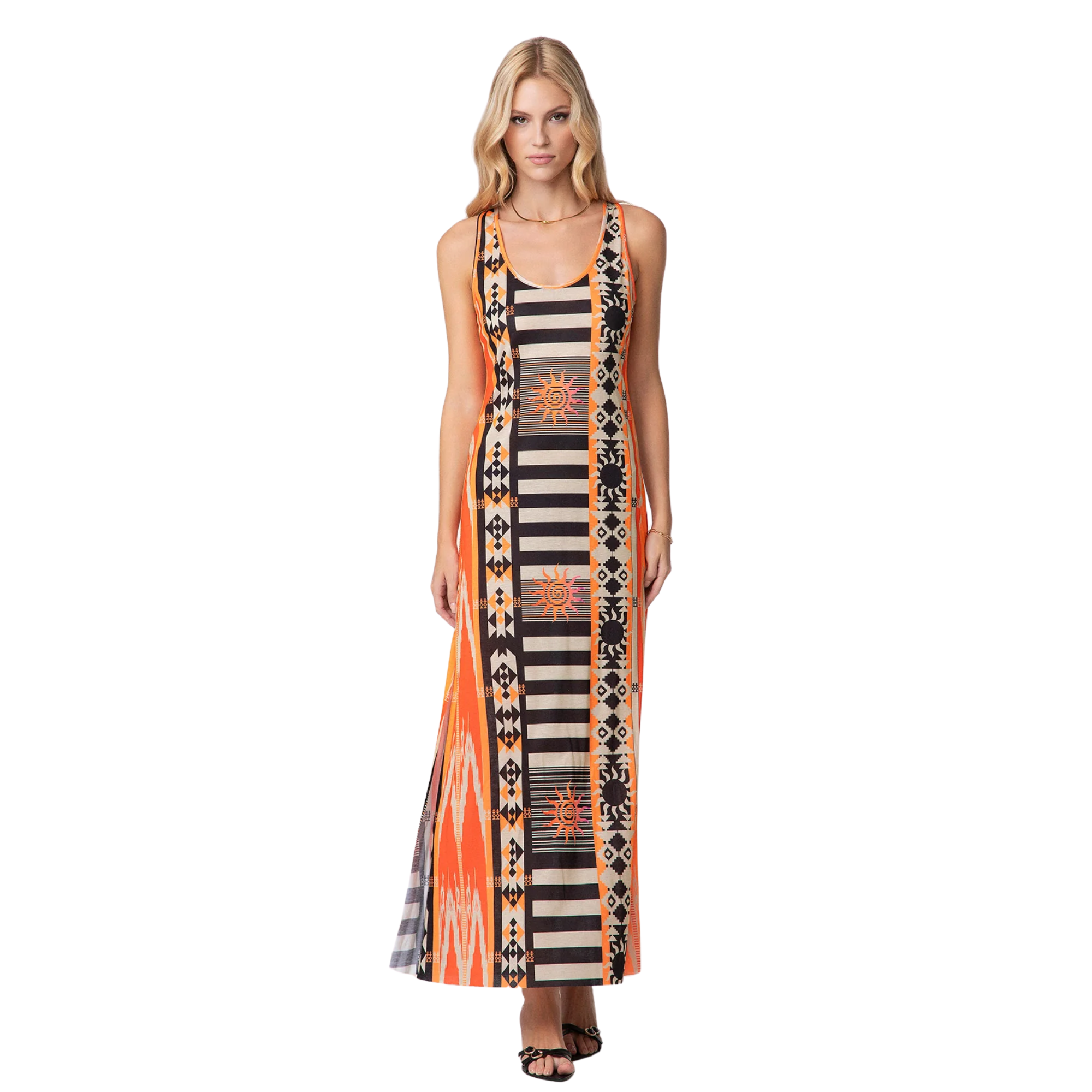 FK Vestito Lungo Donna multicolor
