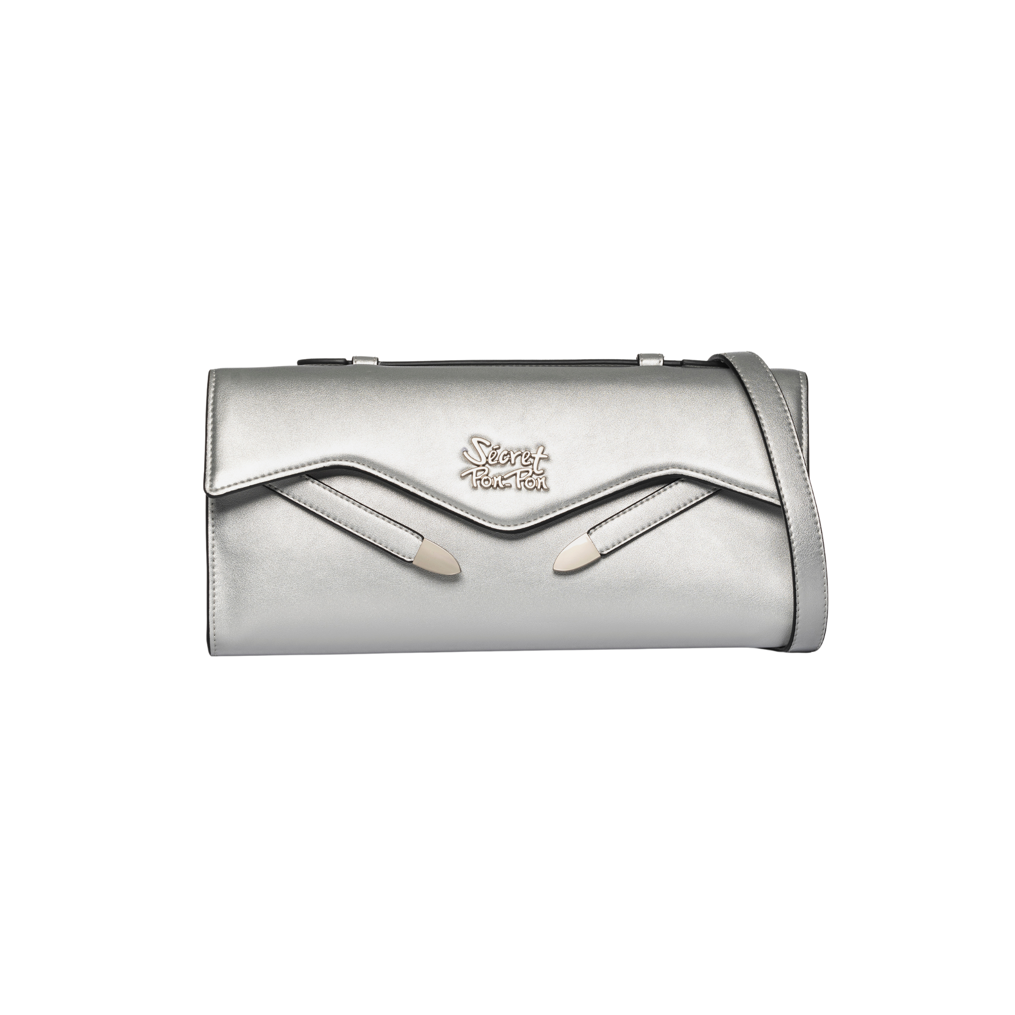 SECRET PON PON LUISITA CLUTCH SILVER
