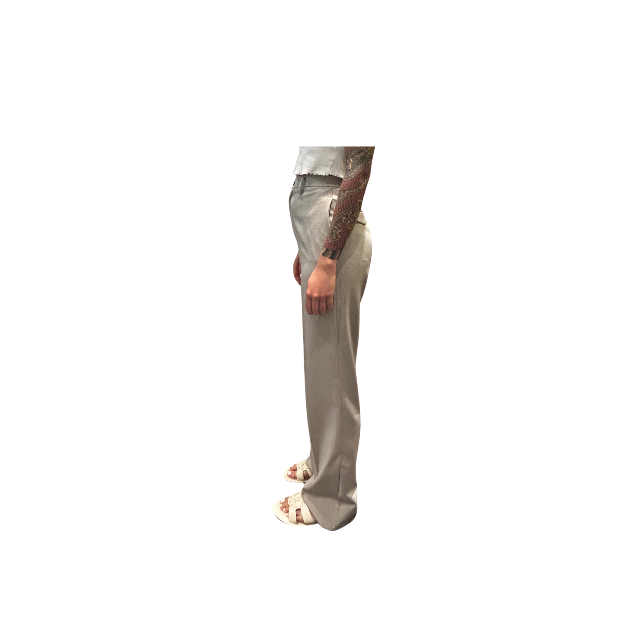 GRILLO SPORT PANTALONE GESSATO TORTORA