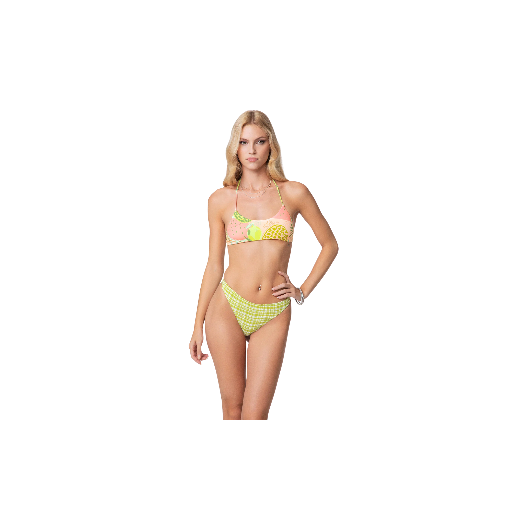Bikini Donna F**K Top con Slip Brasiliano Fisso Fa X12