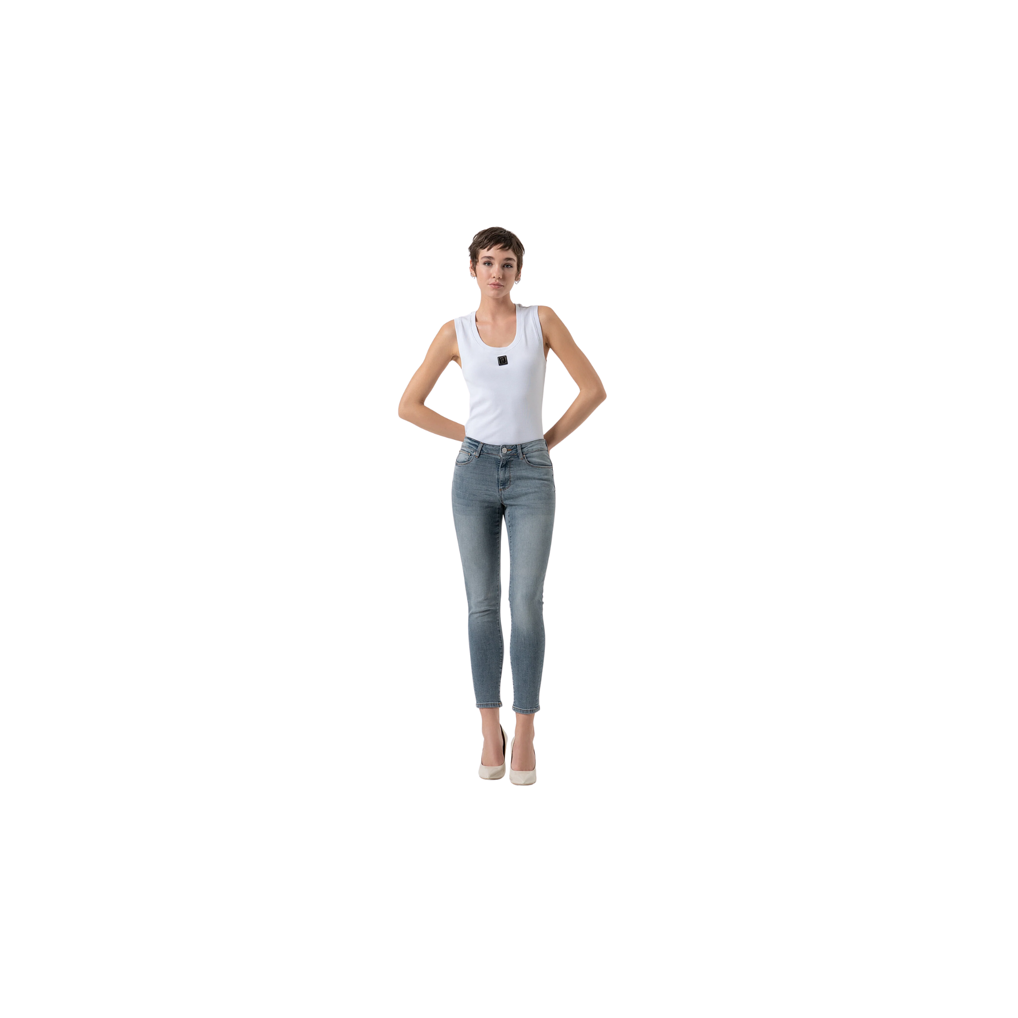 Fracomina Jeans slim effetto push up in denim stretch