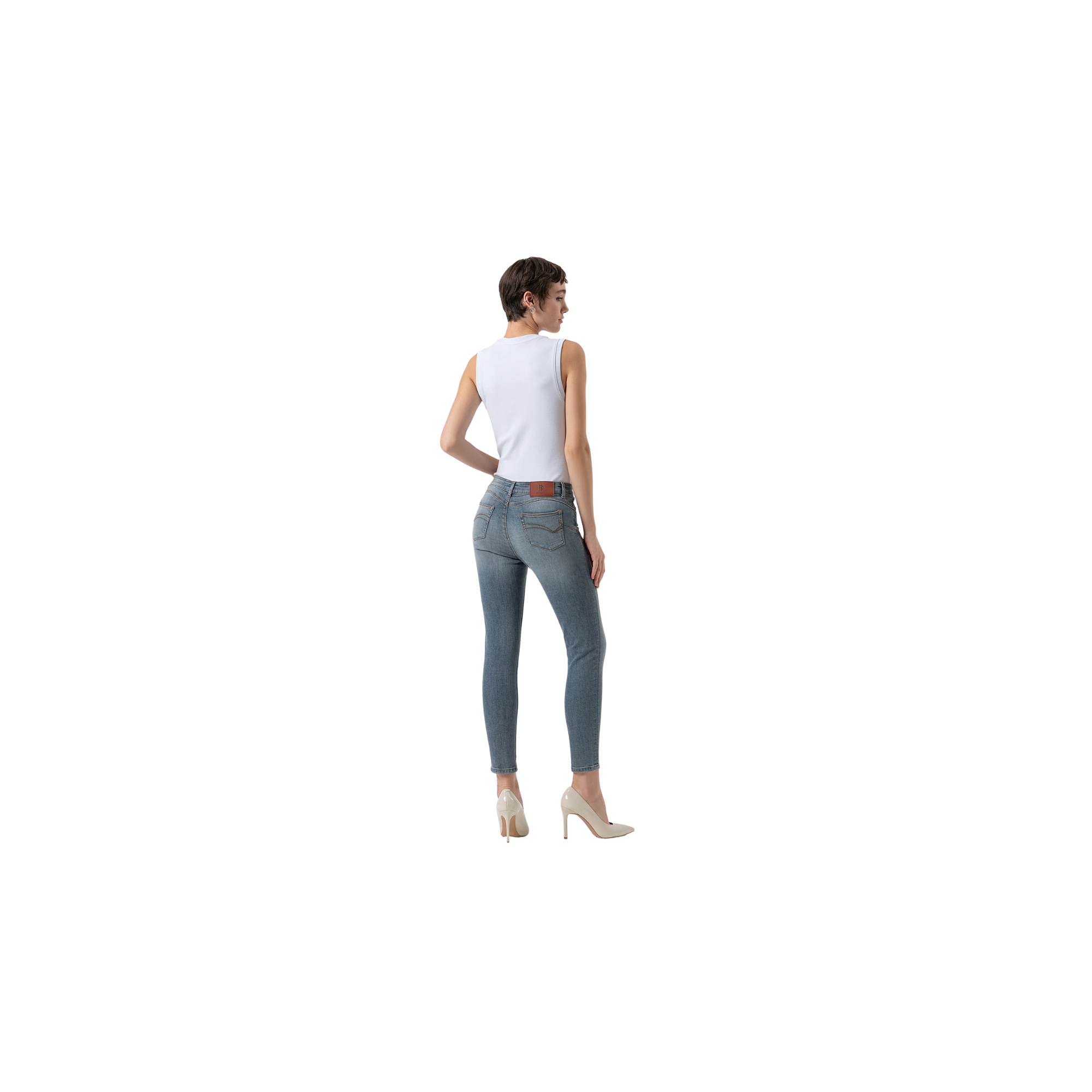 Fracomina Jeans slim effetto push up in denim stretch