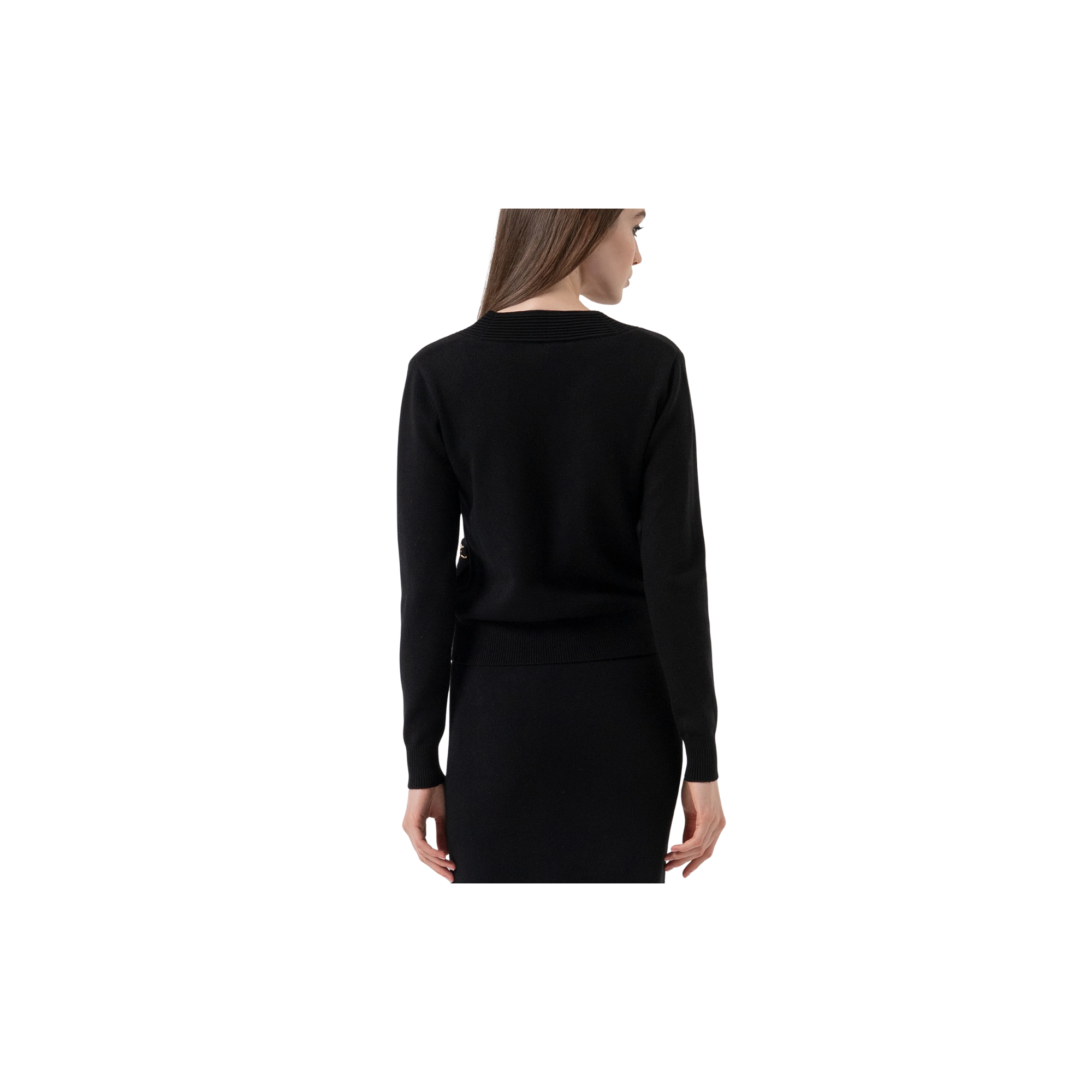 Fracomina Cardigan regular doppiopetto Nero