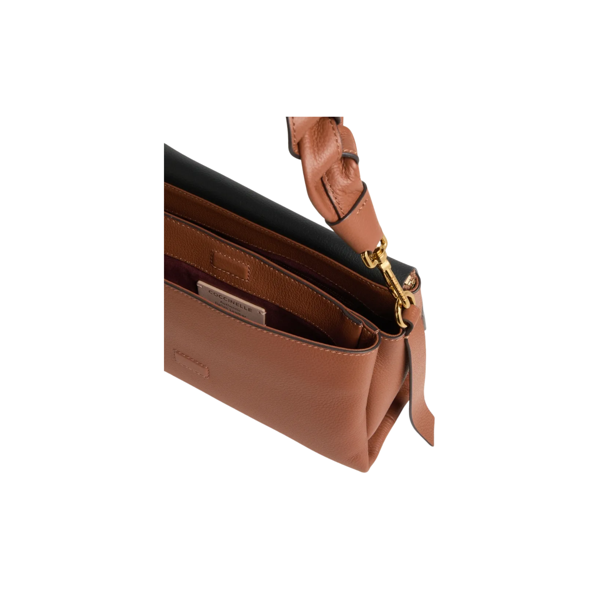 Coccinelle Boheme Grana Double Small Cuoio
