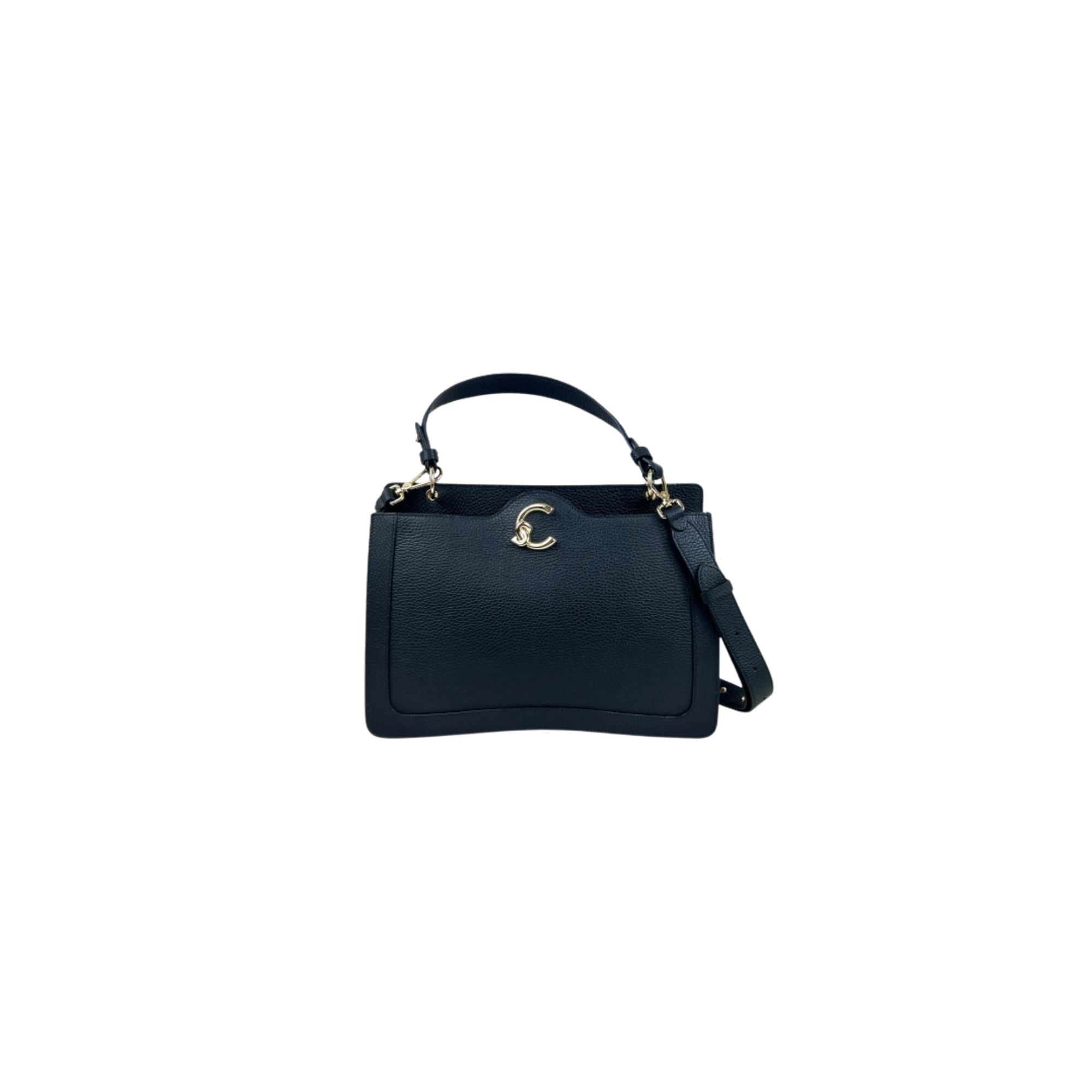 COCCINELLE C-Me Borsa a Mano c/Tracolla in Pelle Nero
