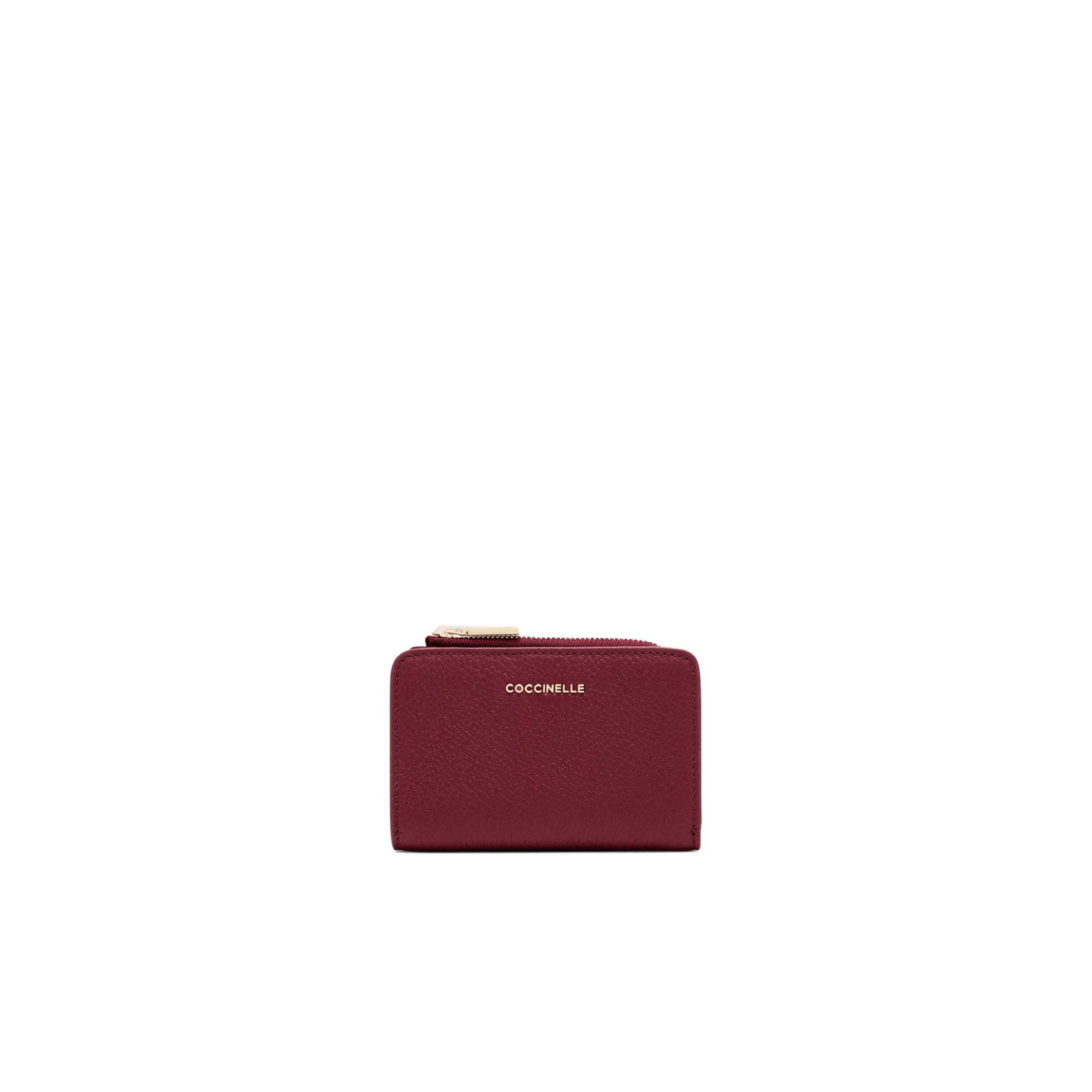 Coccinelle Portafoglio Metallic Soft Ribes Bordeaux