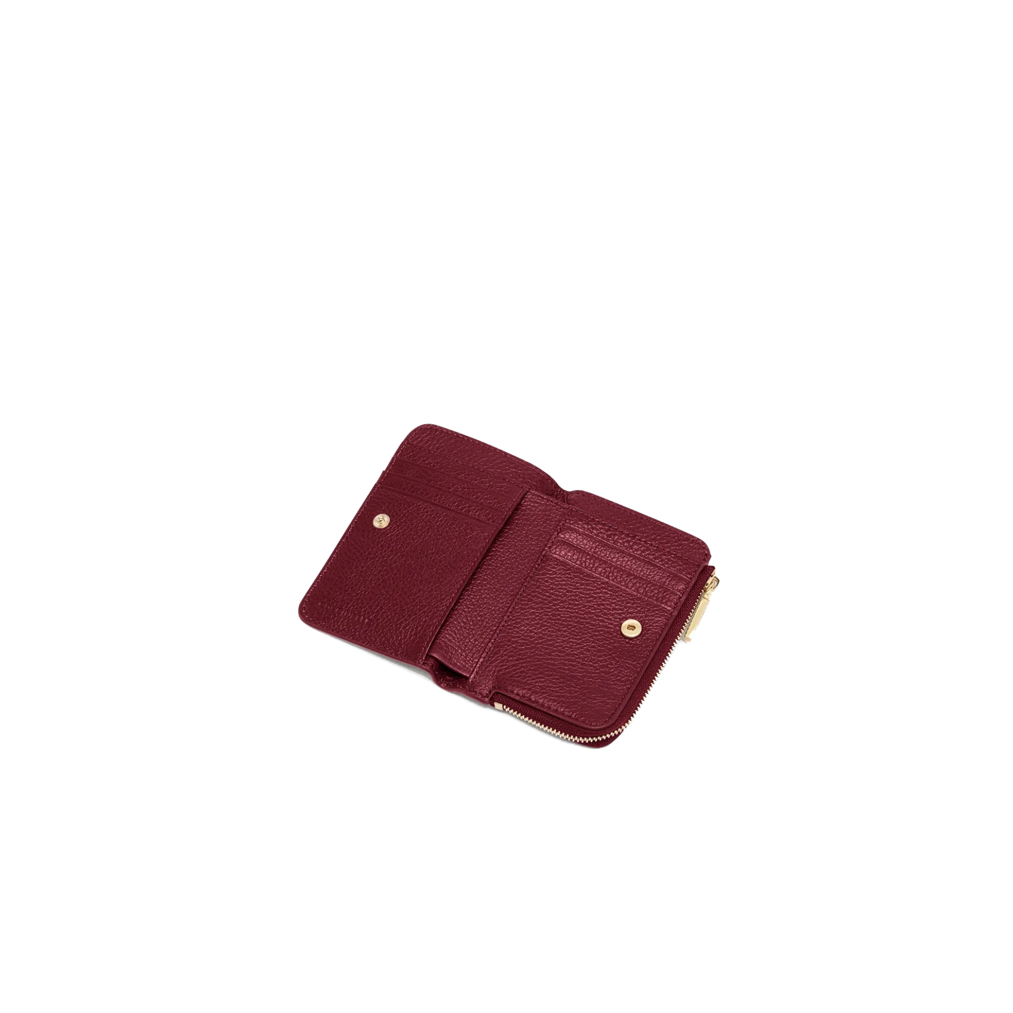 Coccinelle Portafoglio Metallic Soft Ribes Bordeaux