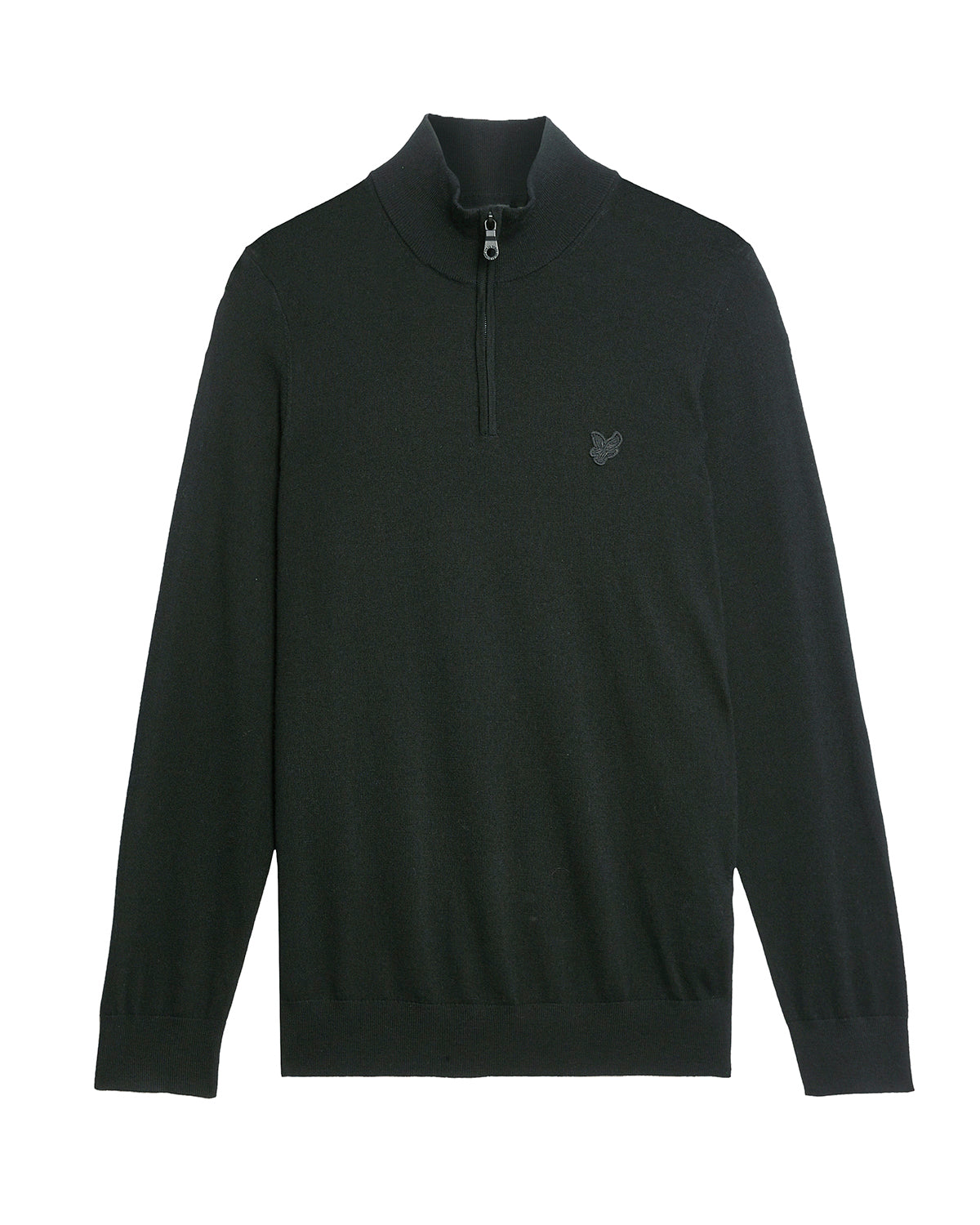 Lyle & Scott Maglione Merino Quarter  Nero
