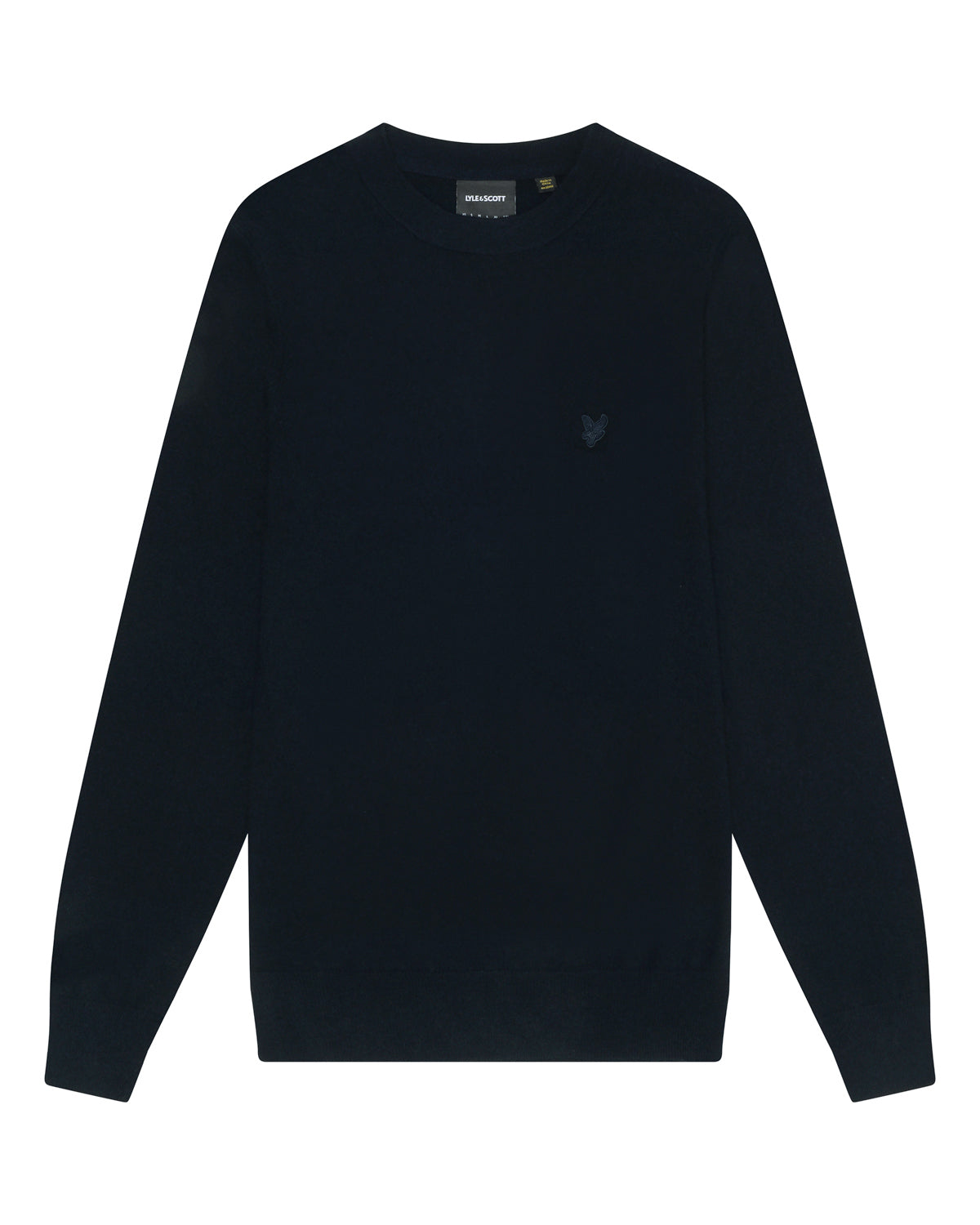 Lyle & Scott Lambswool Crew Neck Jumper Blu
