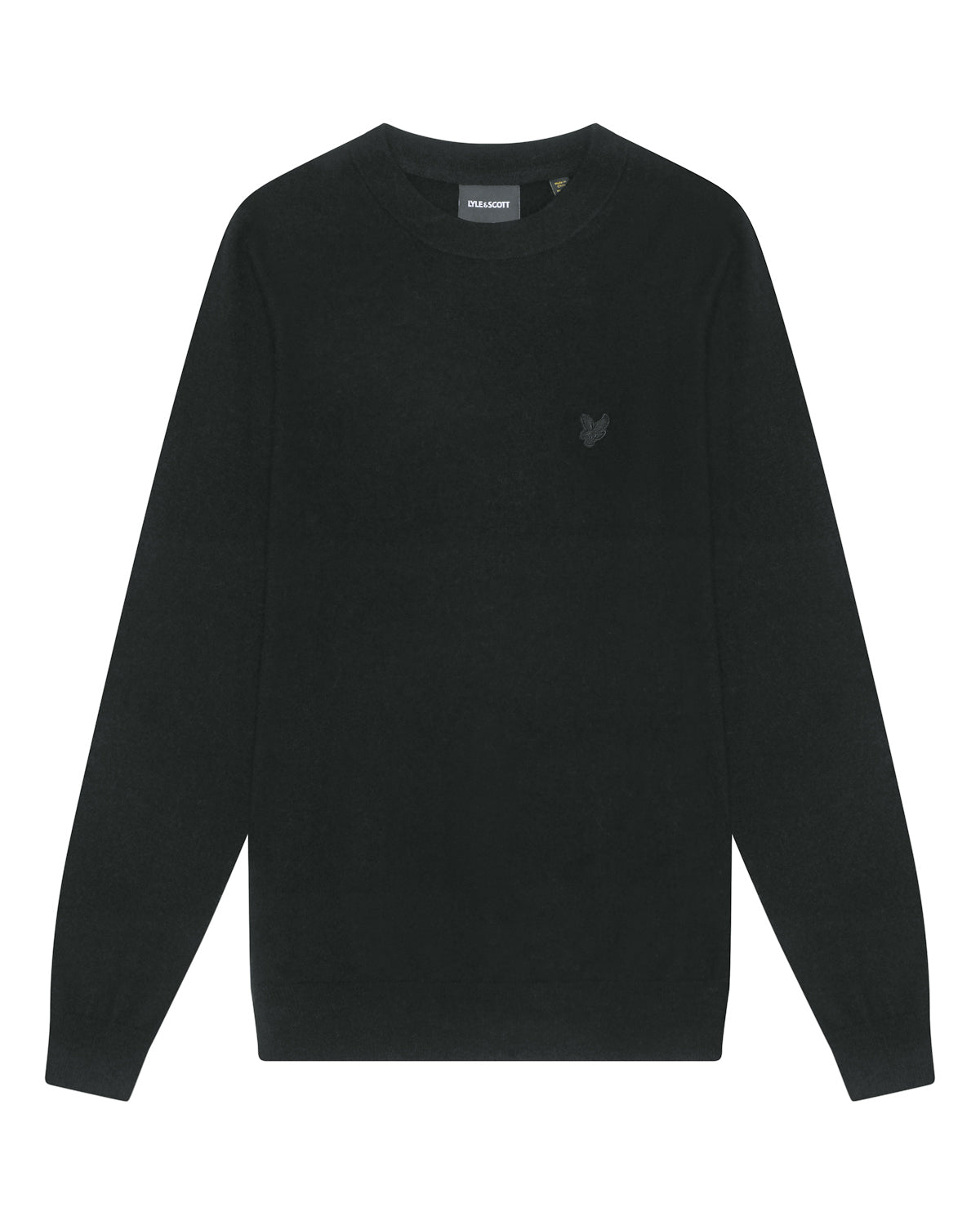 Lyle & Scott Lambswool Crew Neck Jumper Nero