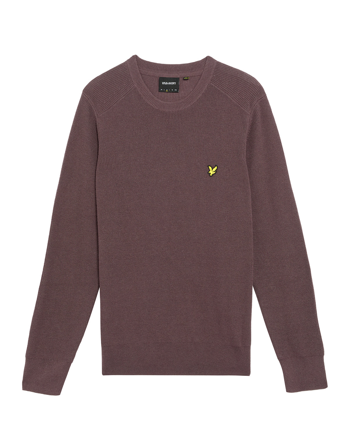 Lyle & Scott Maglia Girocollo Borgogna