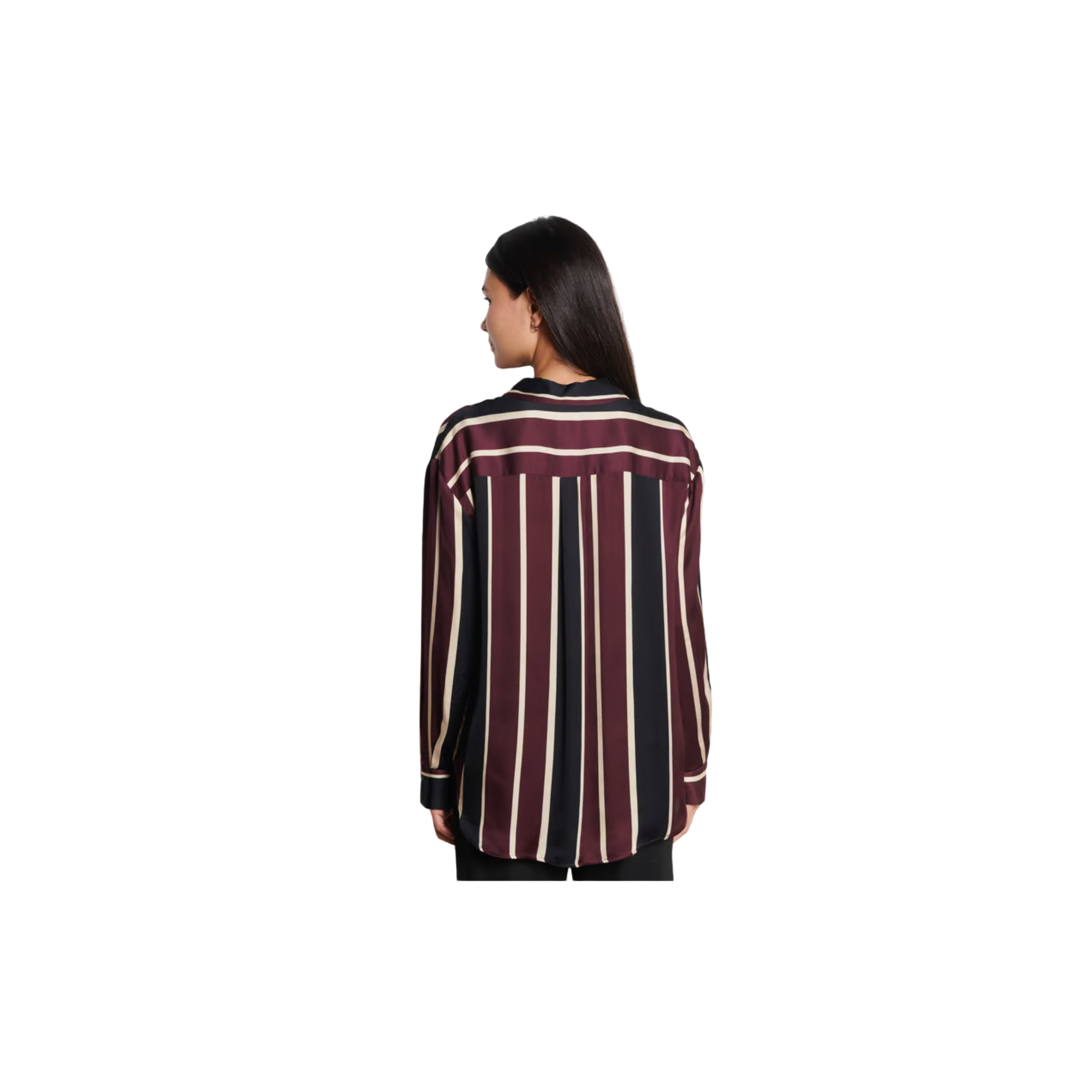 imperial Camicia diritta a righe Borgogna
