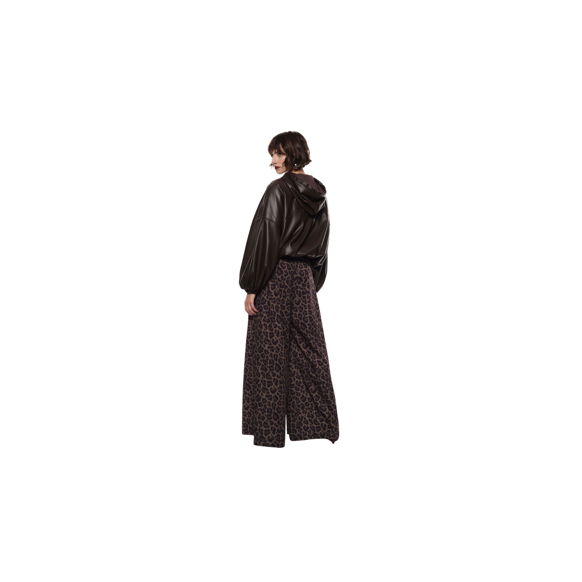 imperial Pantaloni a gamba larga stampati leoparda Maculato