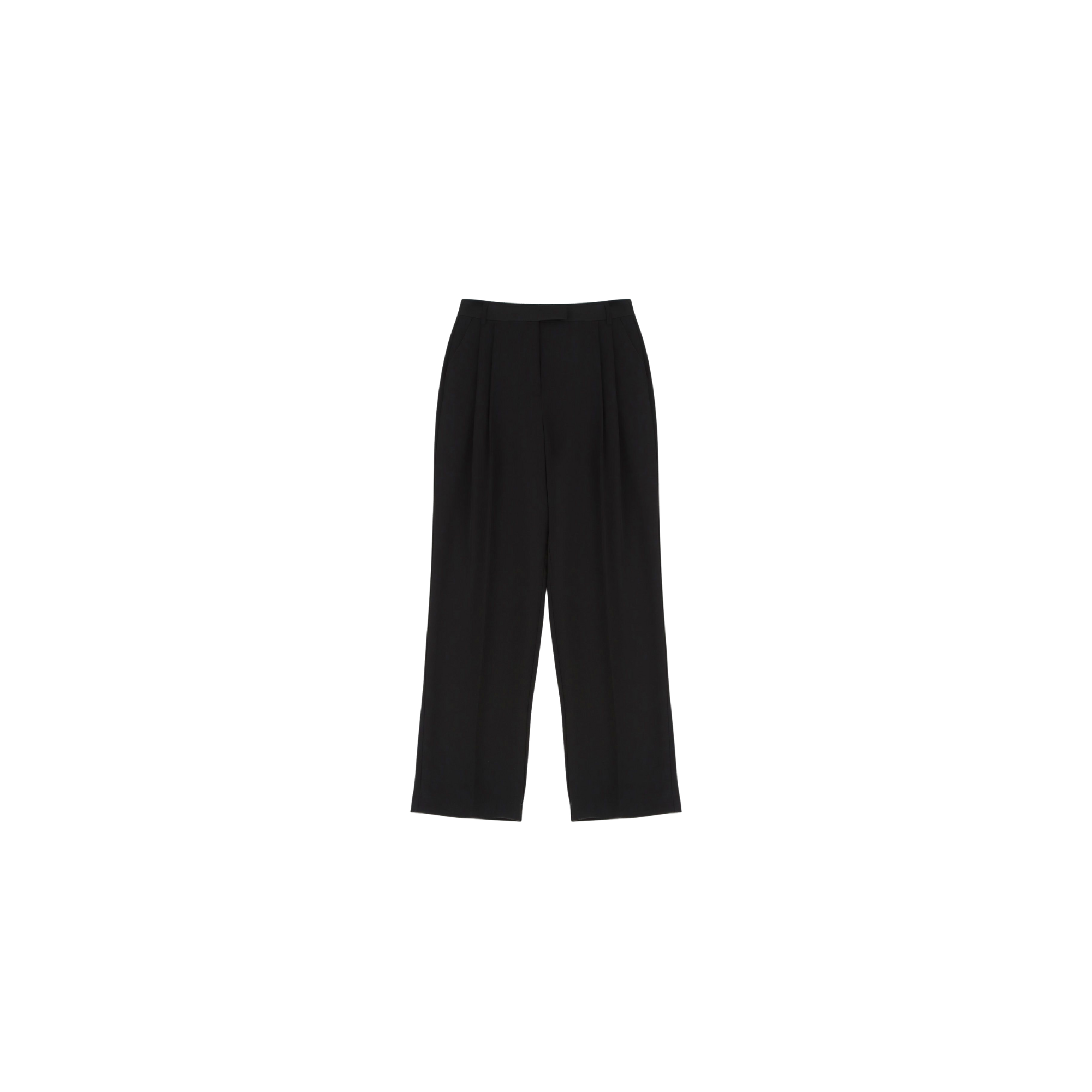 Imperial Pantaloni ampi a vita alta Nero