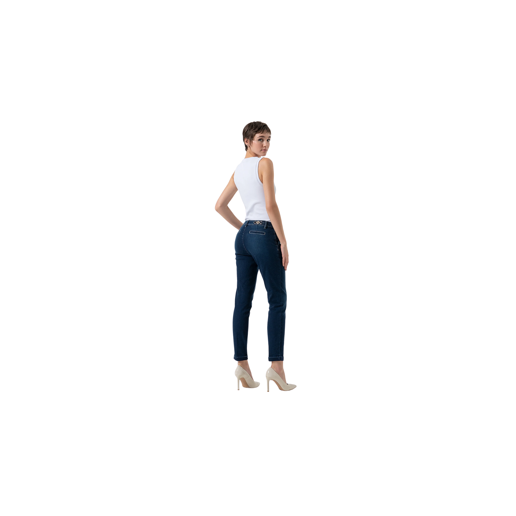 Fracomina  Jeans slim modello chino Denim