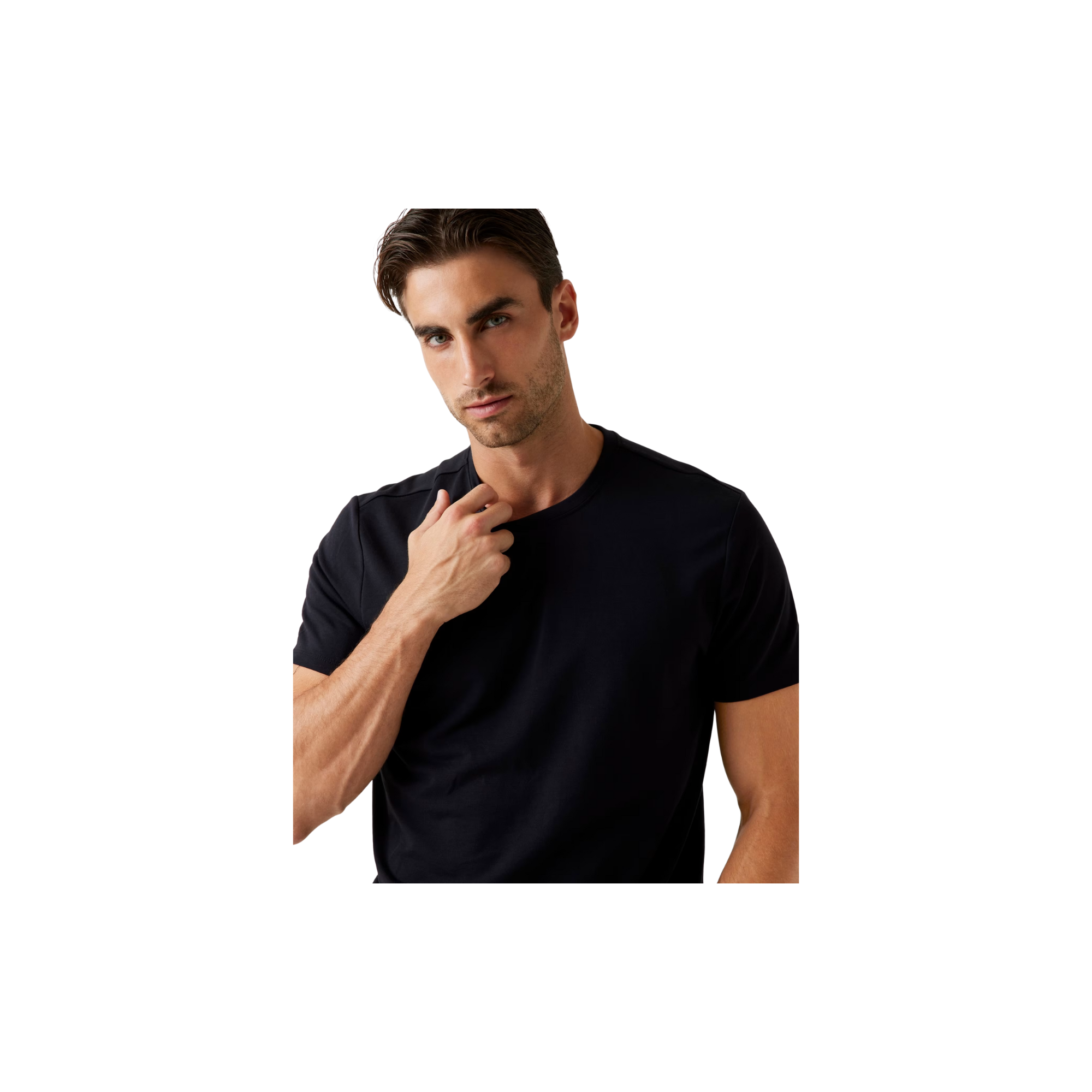 Guess T-shirt misto lana  Nero