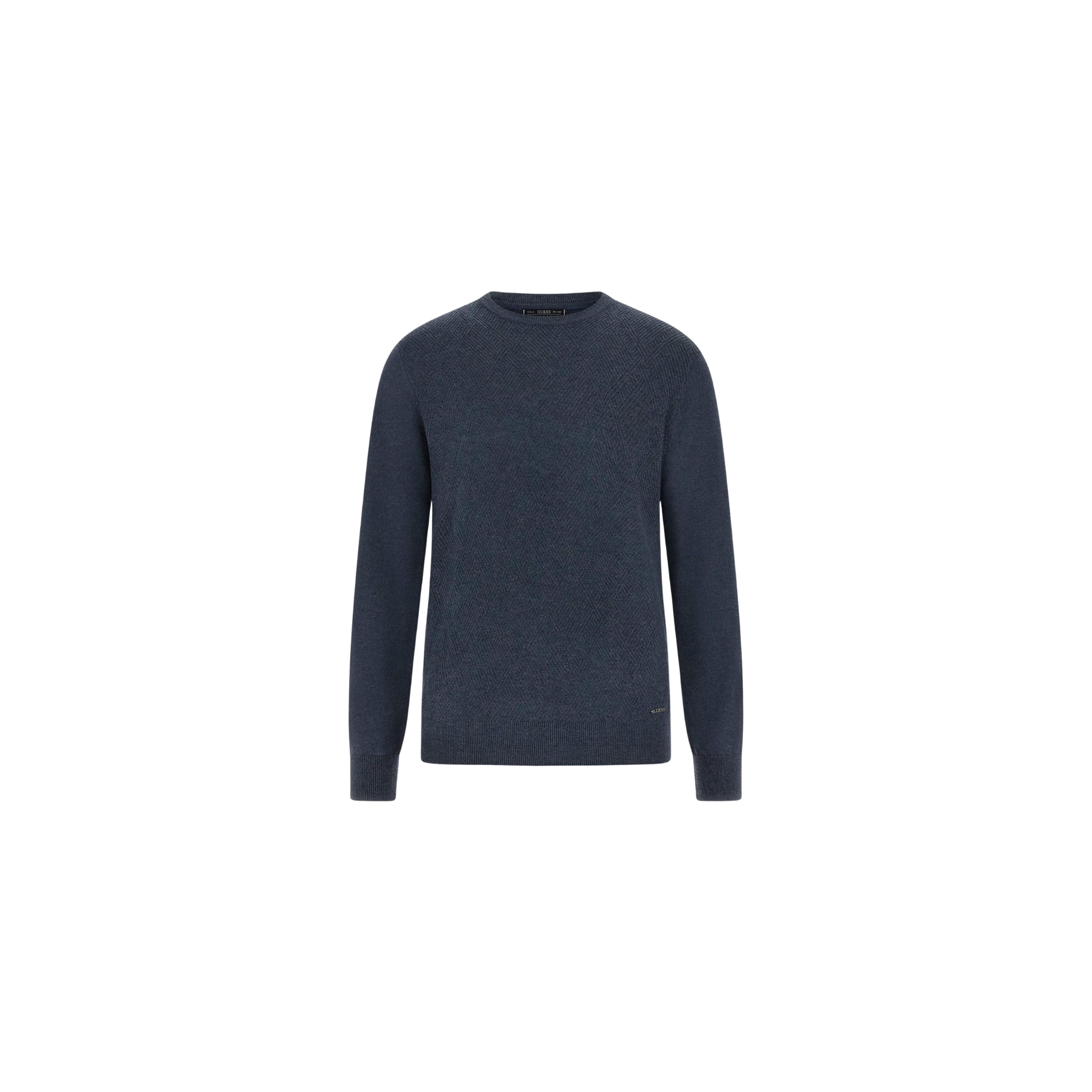 Guess Maglione Uomo "Jamaar"  con Fantasia a Blu