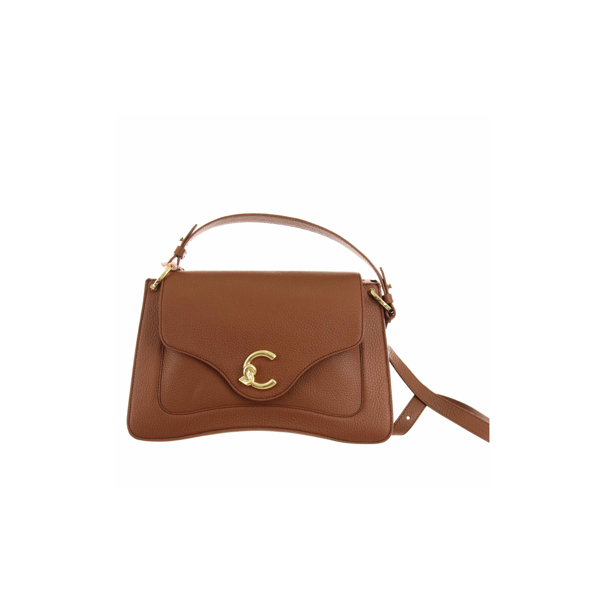 Coccinelle Borsa a mano c-me medium in pelle con g Cuoio