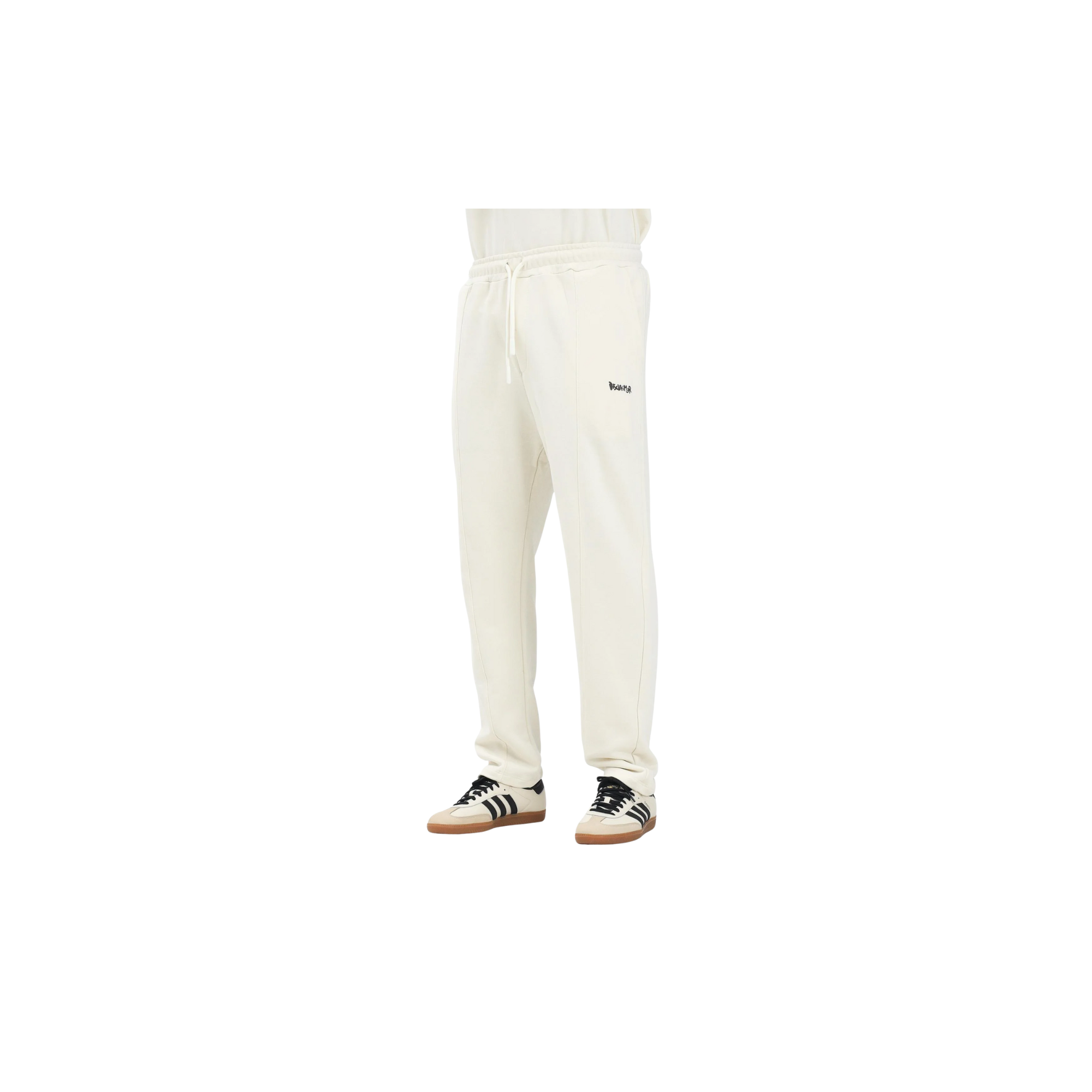 DISCLAIMER Pantalone sportivo panna da uomo con lo LATTE