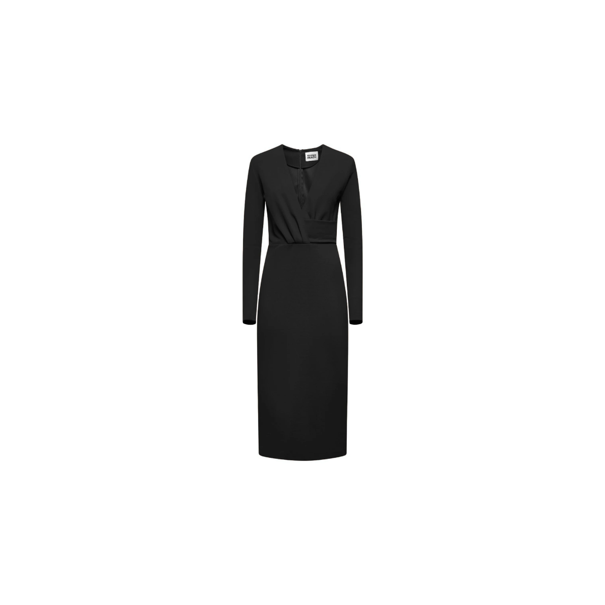 Silvian Heach Abito midi con dettaglio arricciato|Colore:Black
