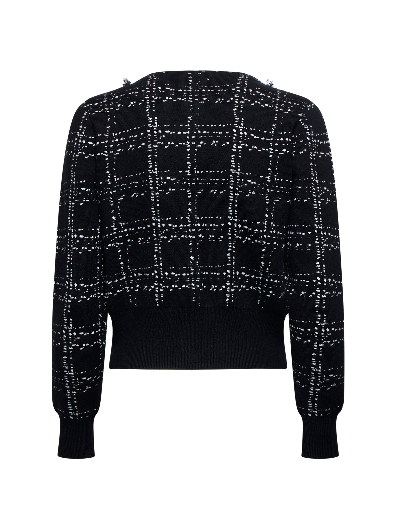 Silvian Heach Cardigan BLACK-WHITE