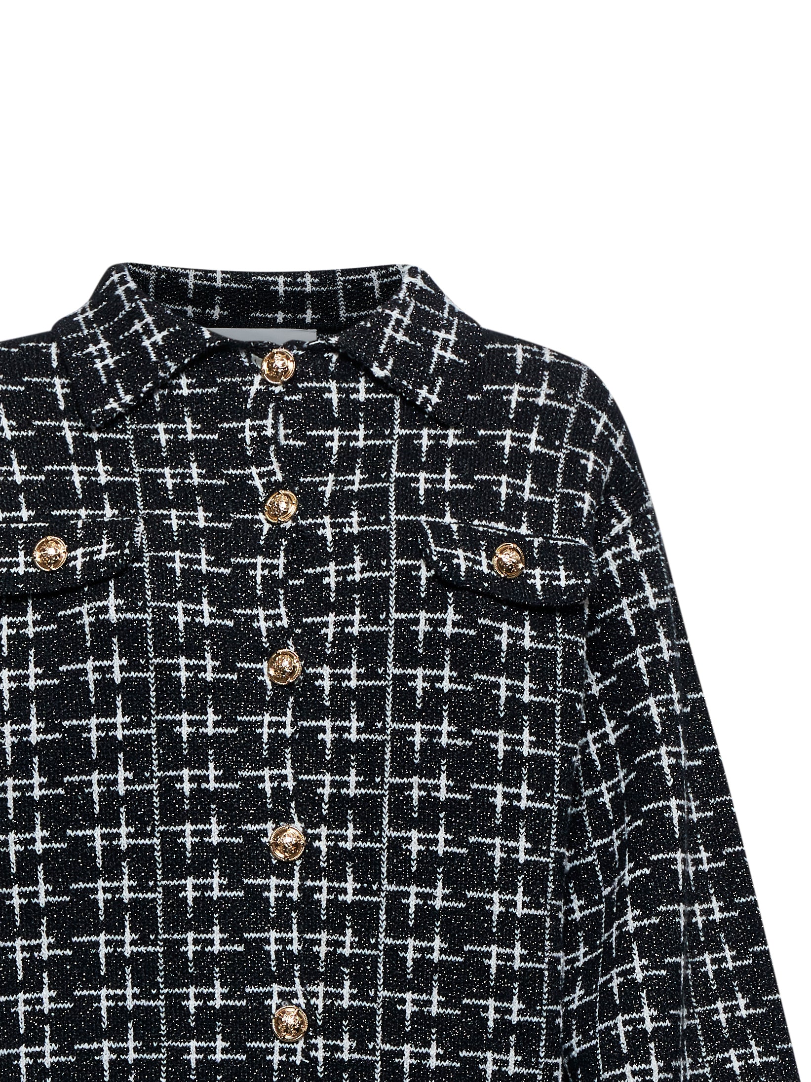 Silvian Heach Cardigan BLACK-WHITE