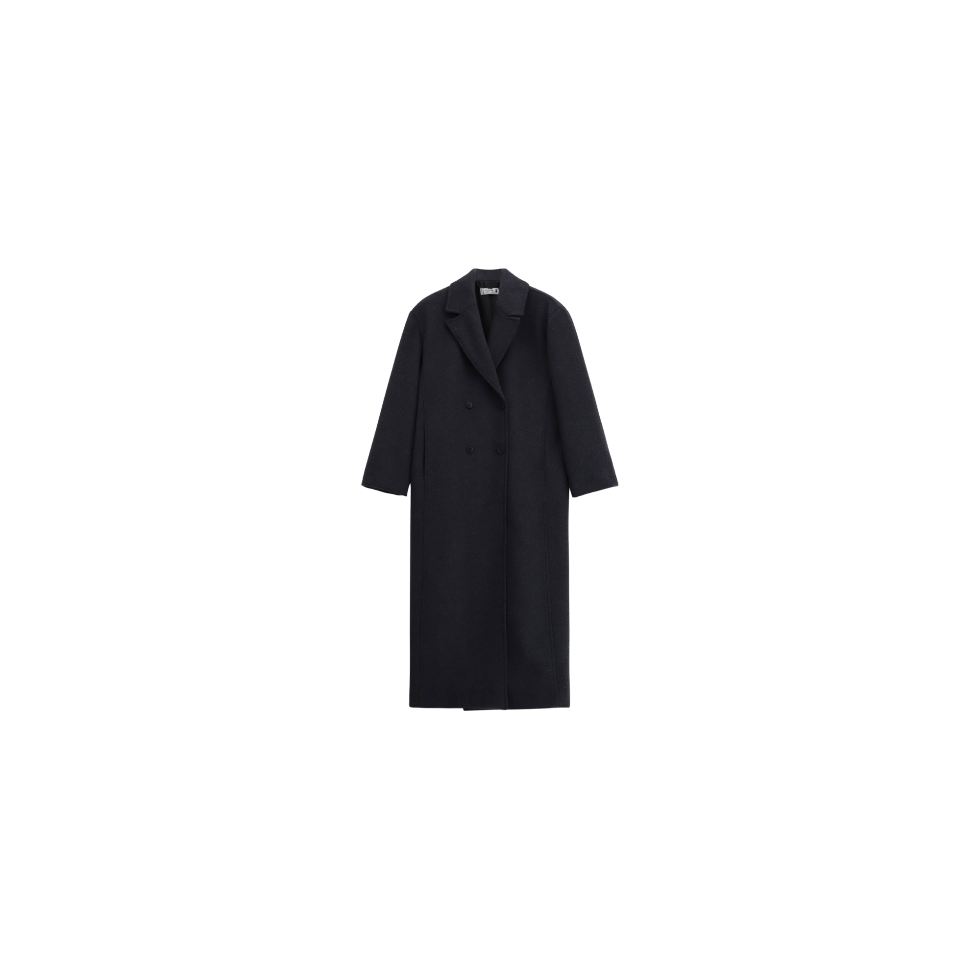 Please Cappotto lungo a doppio petto Antracite