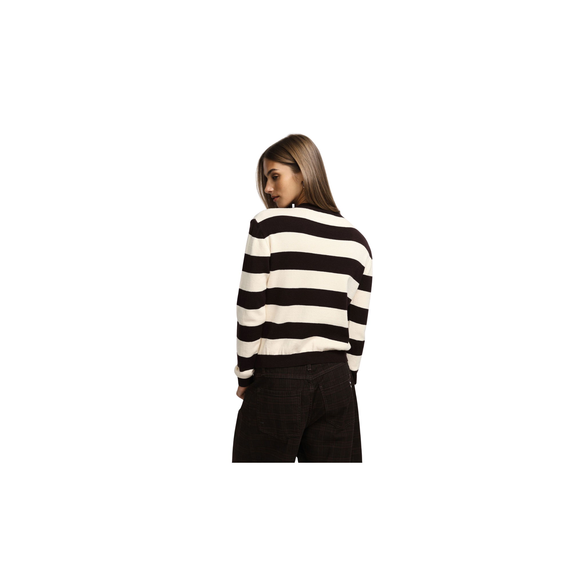 Please Pullover a righe con maniche lunghe 1531