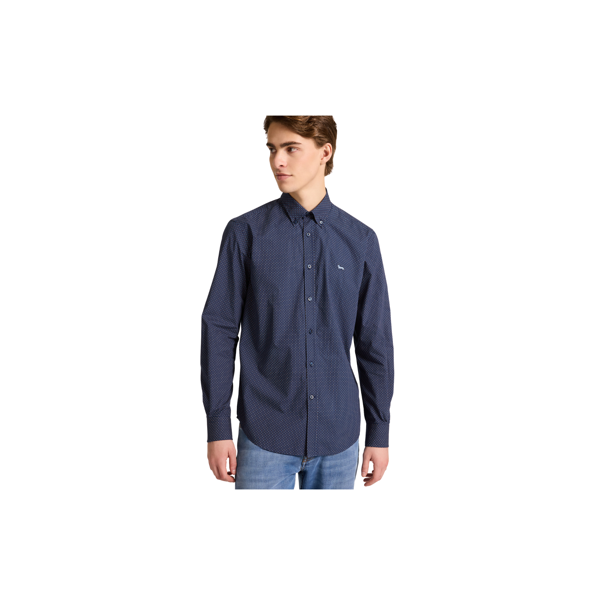 Harmont & Blaine Camicia Con Motivo Cravatteria Blu