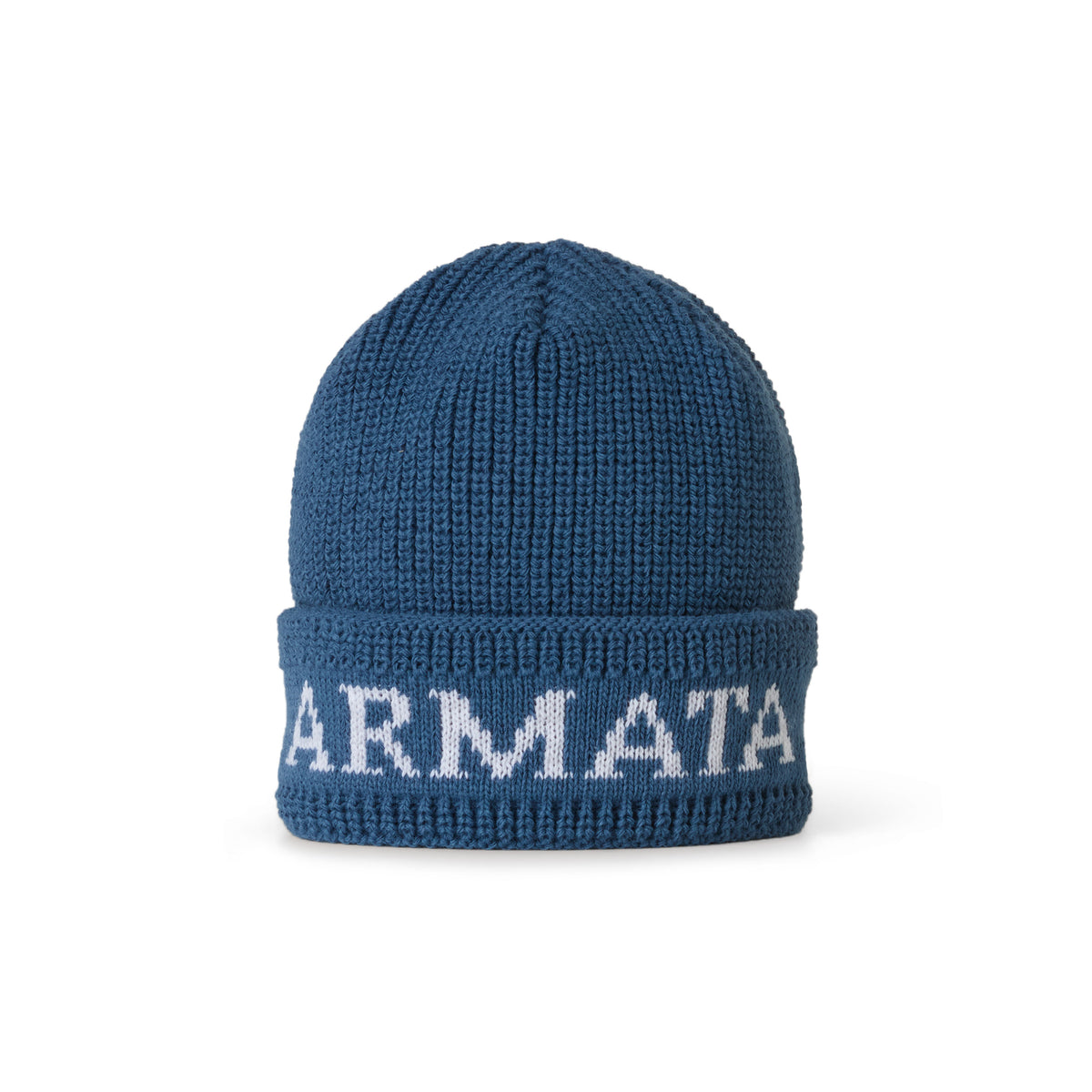 Armata di Mare Berretto in Maglia con Logo Colore Blu Avio