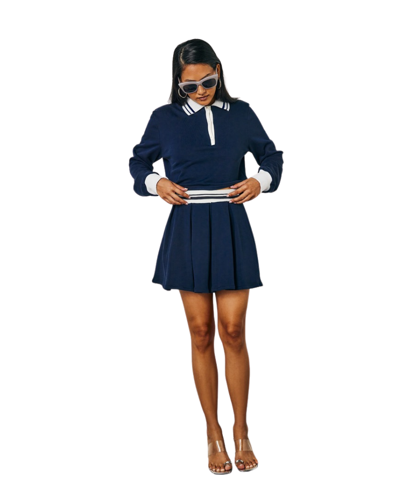 Amiuni Gonna Colore Blu Navy