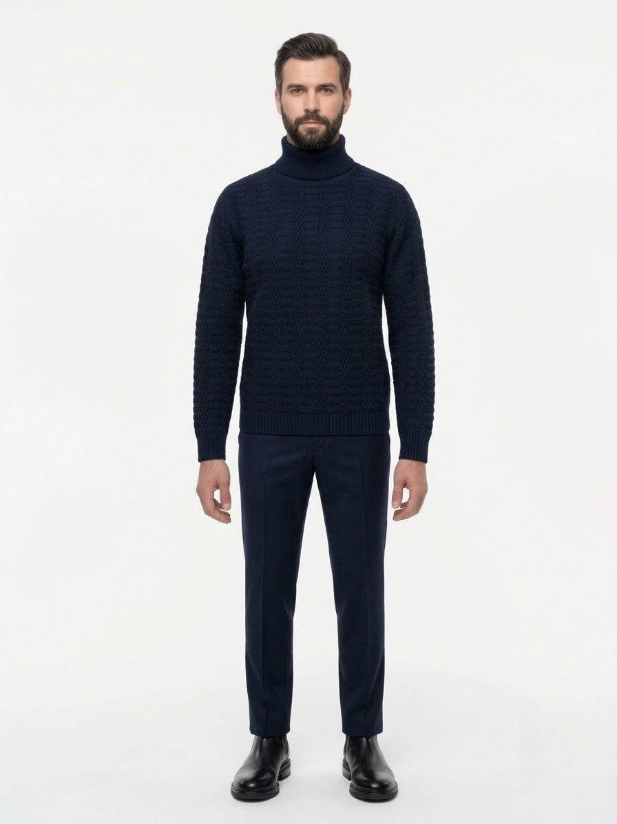 Bikkembergs Maglia Collo Alto Colore Blu