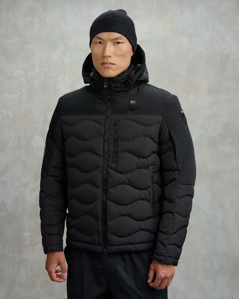 Blauer Giubbino Hartford con Logo da Uomo Colore Nero