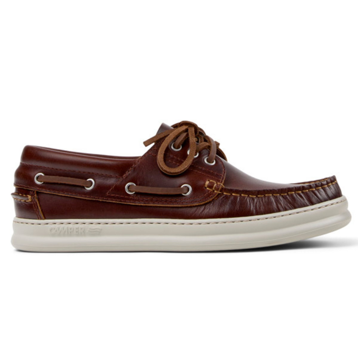 Camper Mocassini con Lacci Colore Marrone