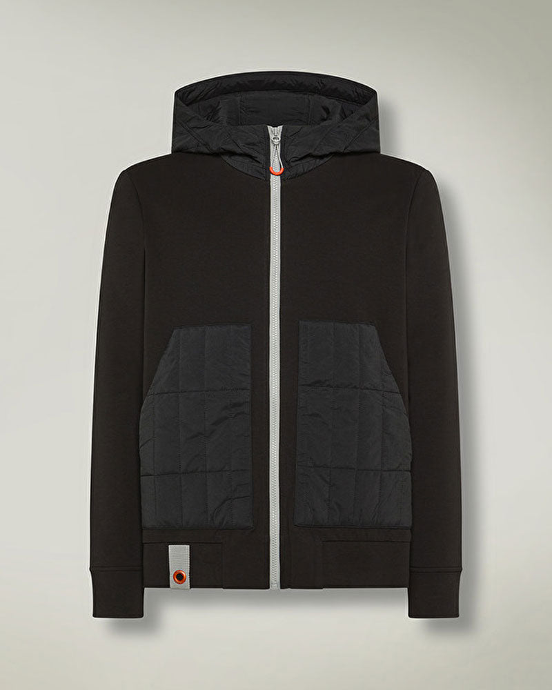 Dekker Felpa Hybrid Kerel BMAT con Dettagli in Nylon da Uomo Colore Nero