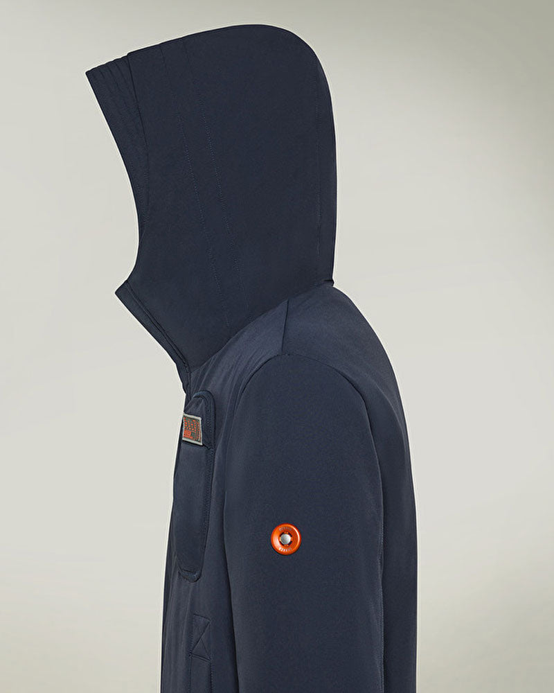 Dekker Giacca Tecnica Lasco BMAT con Dettagli a Lingotti da Uomo Colore Blu