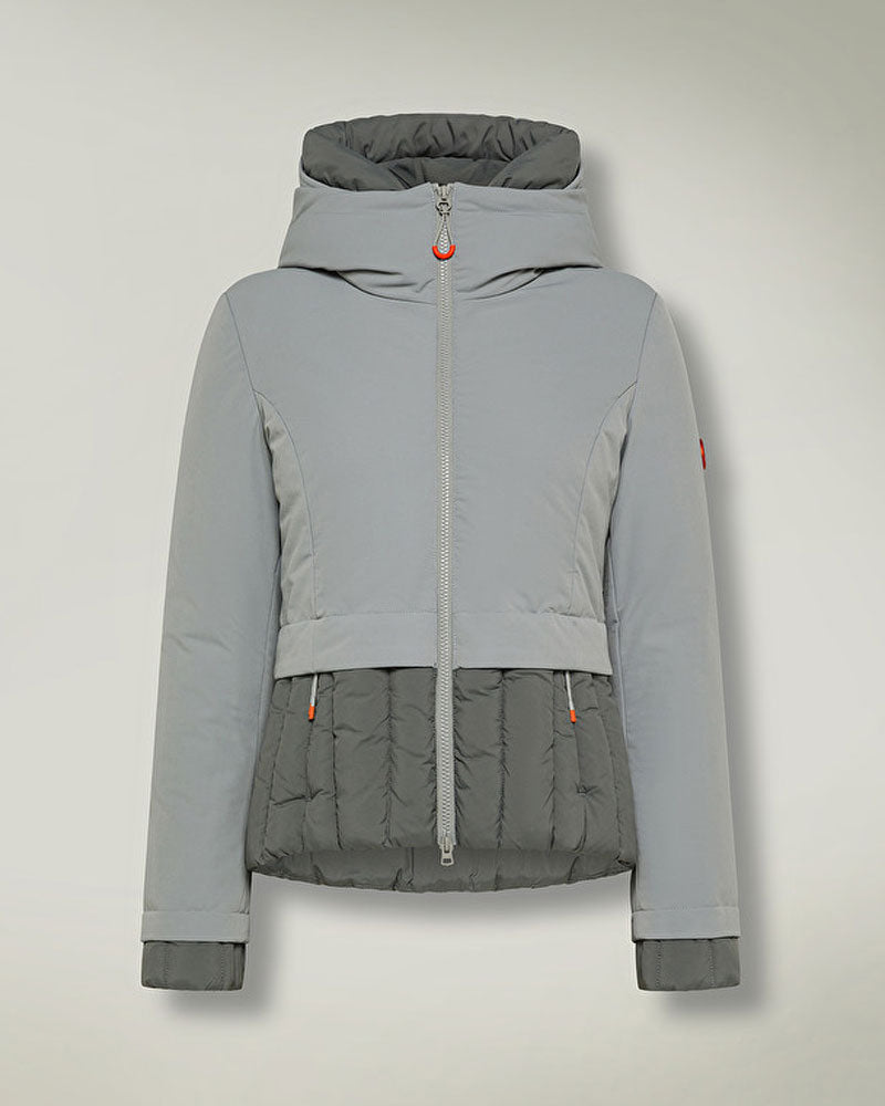 Dekker Piumino in Doppio Tessuto Fit Avvitato da Donna Colore Grigio