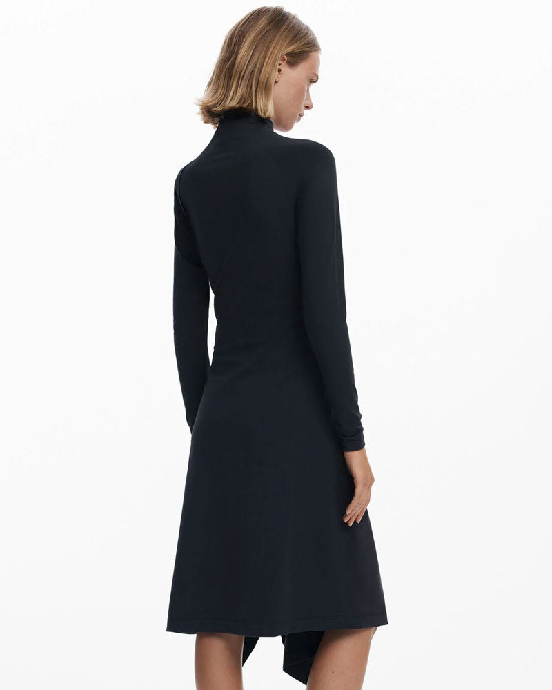 Desigual Abito Aderente Asimmetrico da Donna Colore Nero